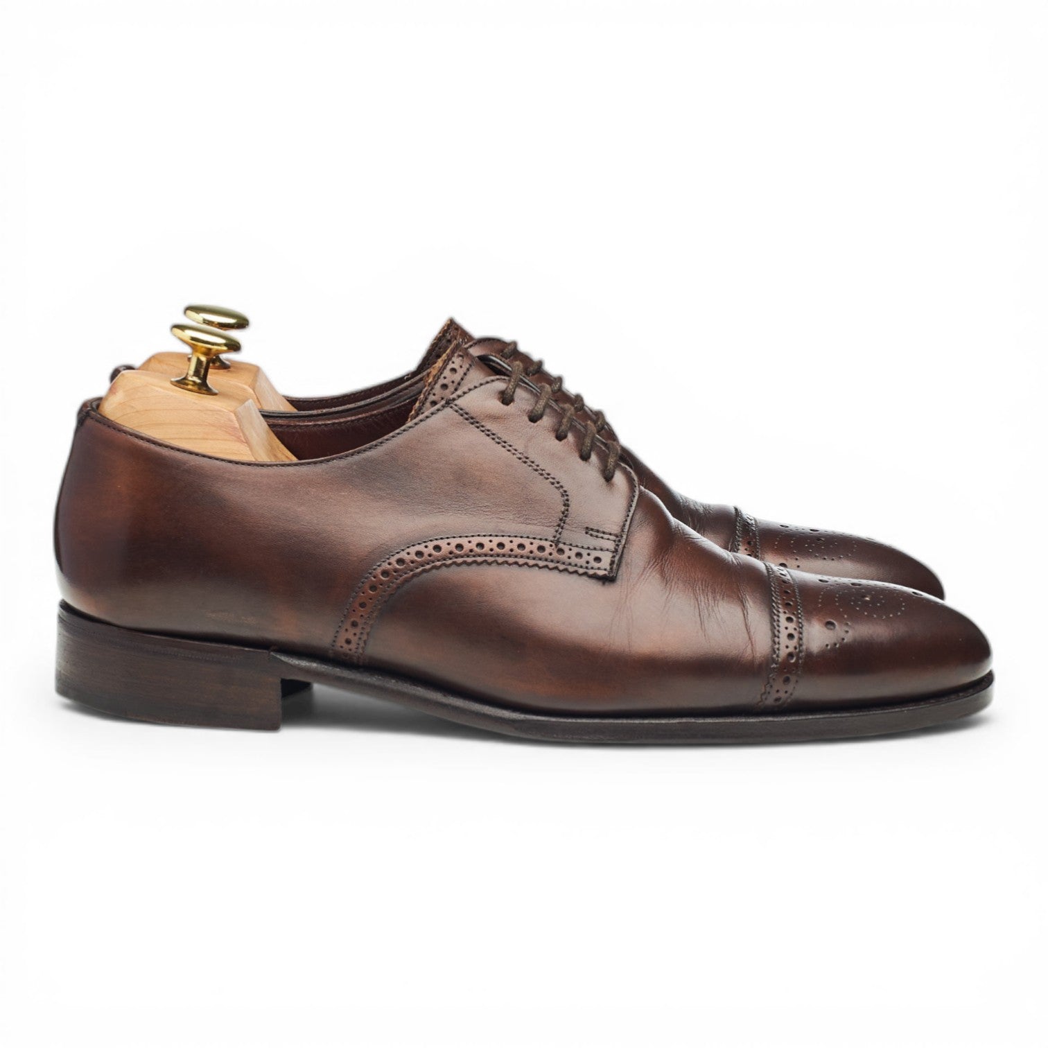 Cheaney Osborne derby cuir marron UK 7.5 brogue