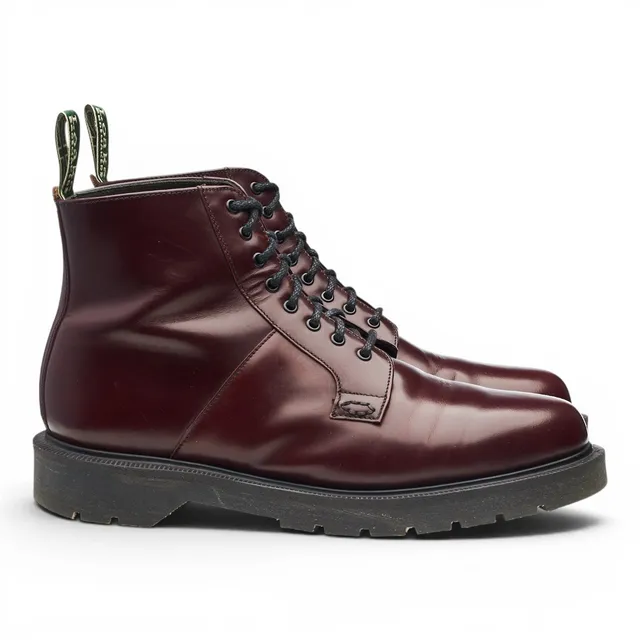 Loake Niro bottines cuir bordeaux UK 7 semelle caoutchouc