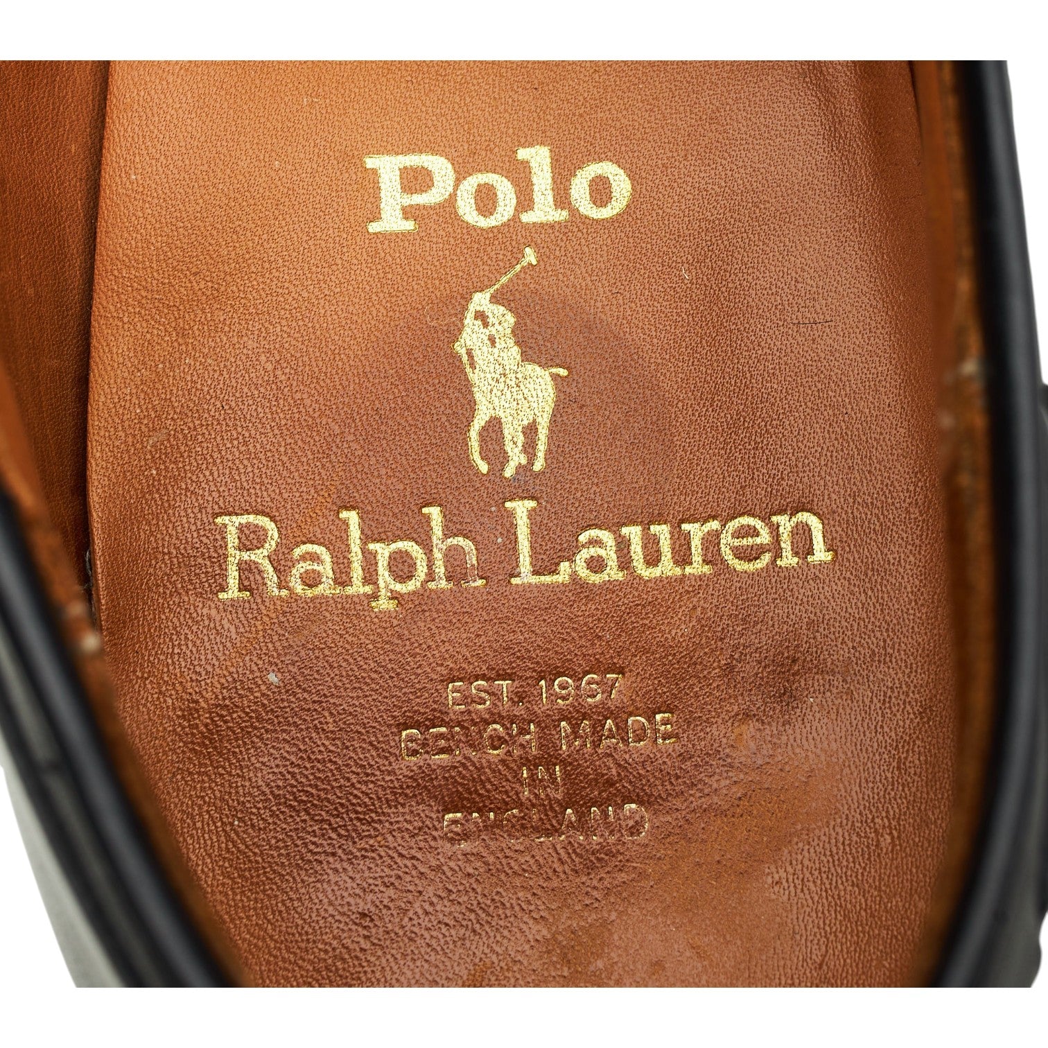 Ralph Lauren Davis mocassins cuir noir 7 UK