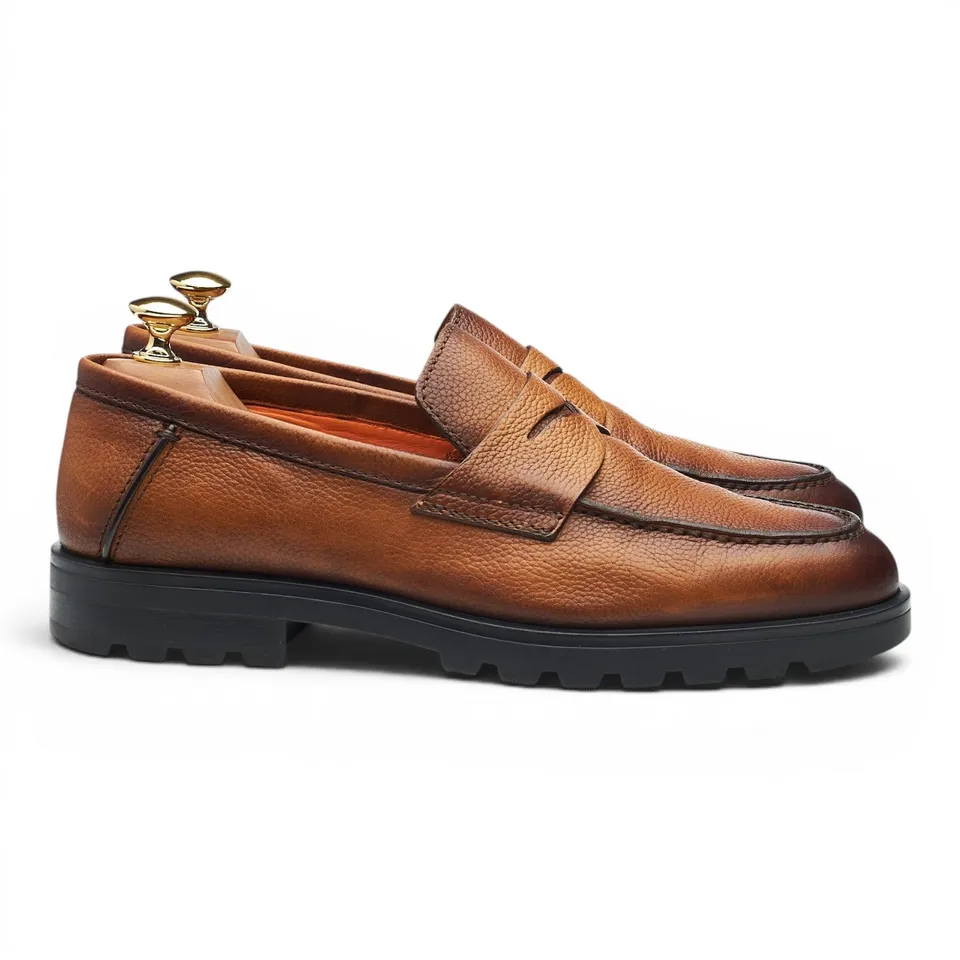 Santoni Rock mocassins cuir marron 6 UK