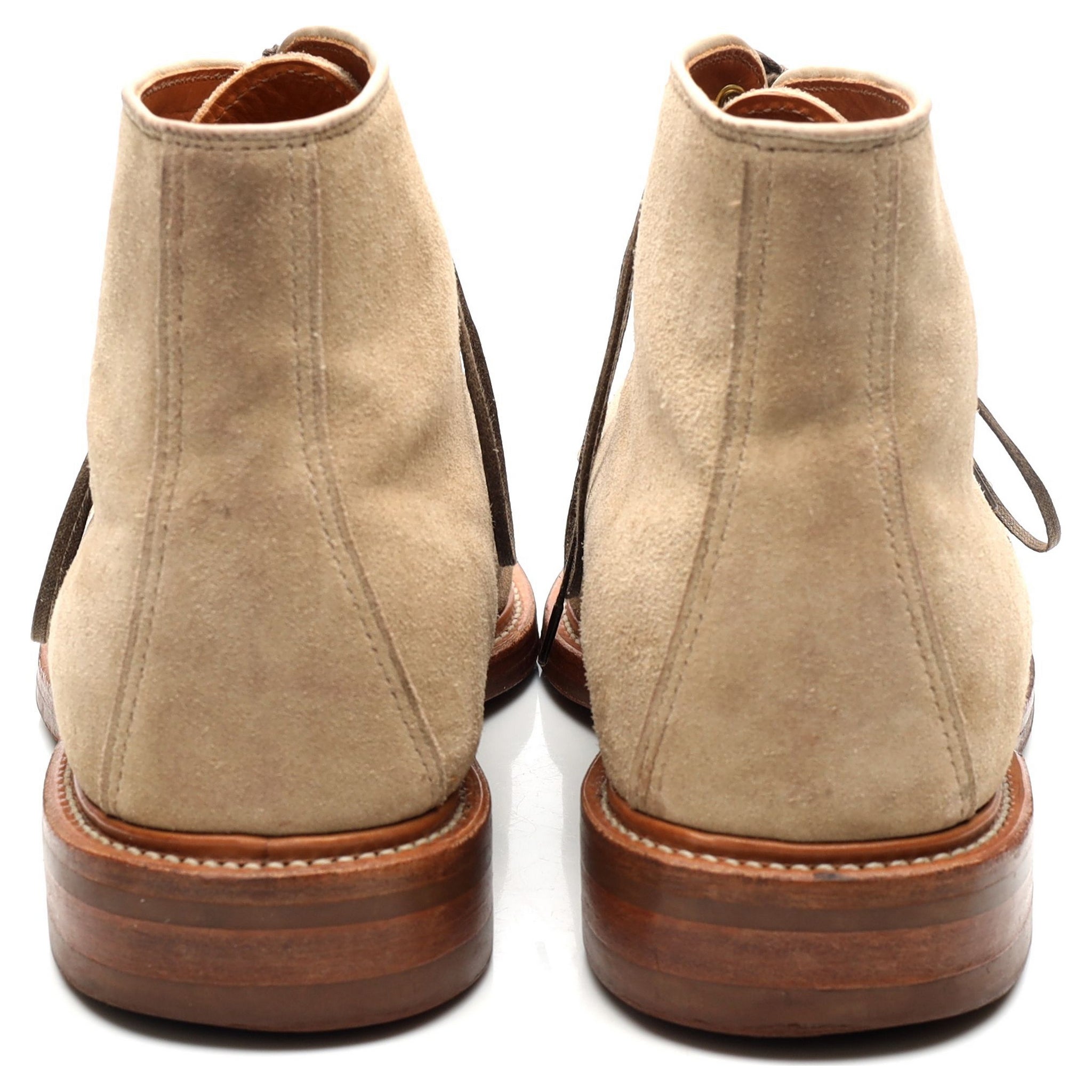 Viberg Service Boots bottines daim beige UK 11