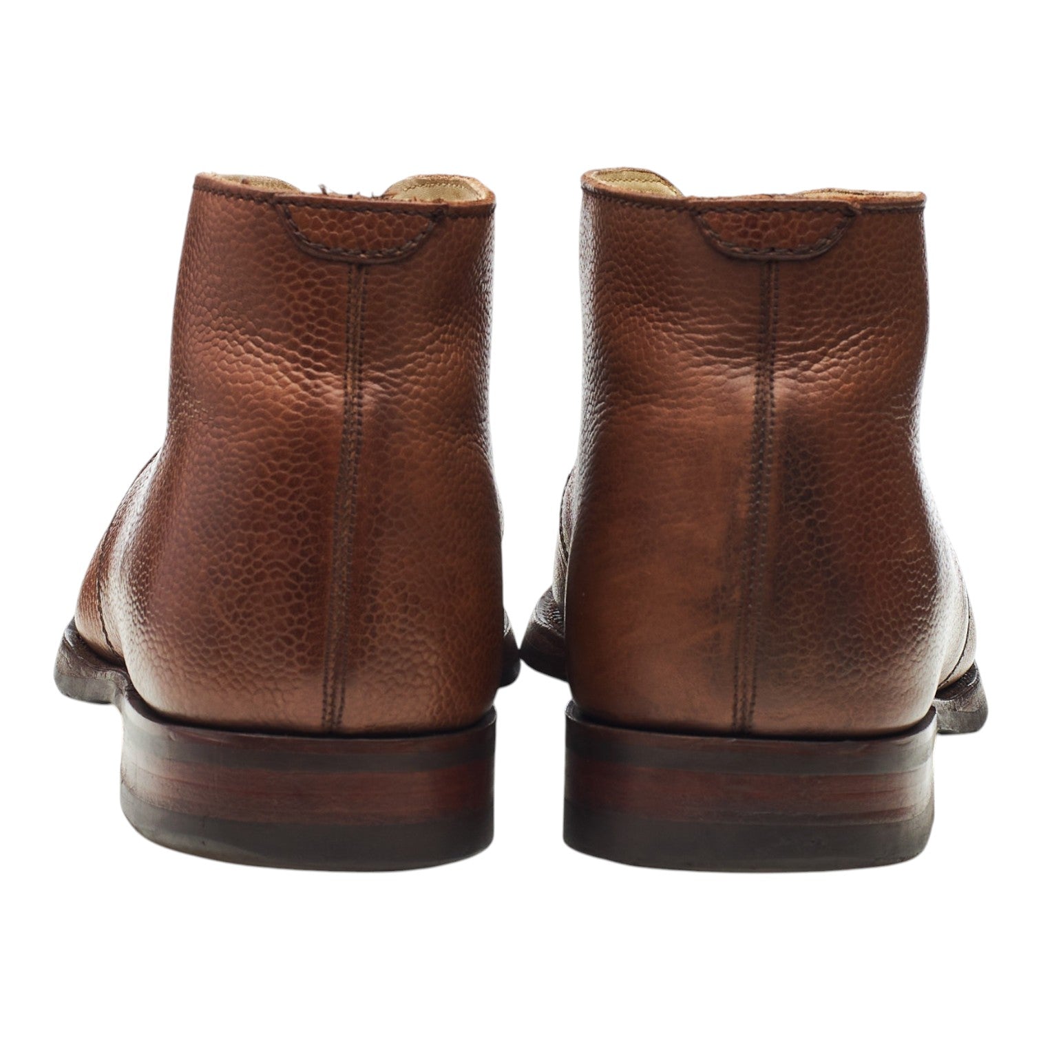 Barker Orkney bottines chukka cuir grainé marron UK 9.5
