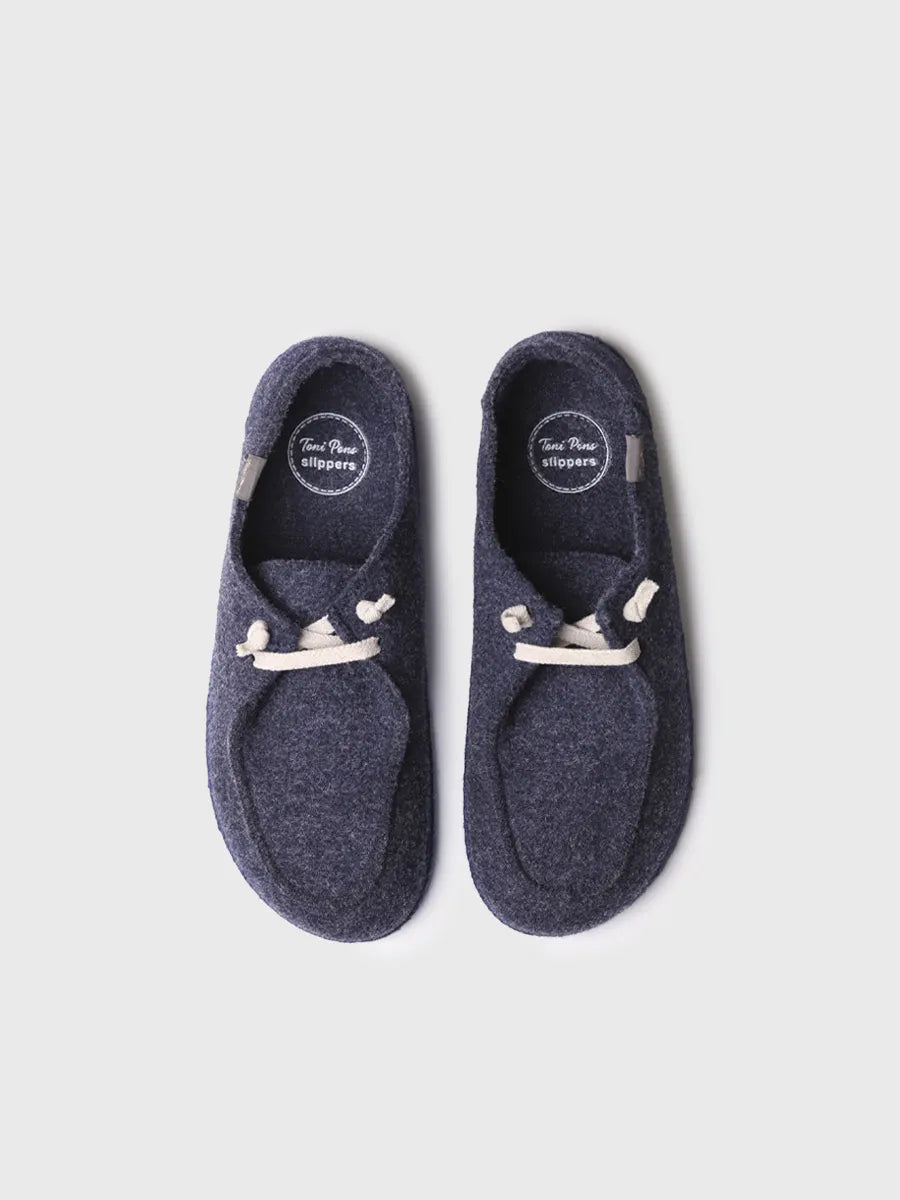 Toni Pons Tiago-RW chaussons homme laine marine