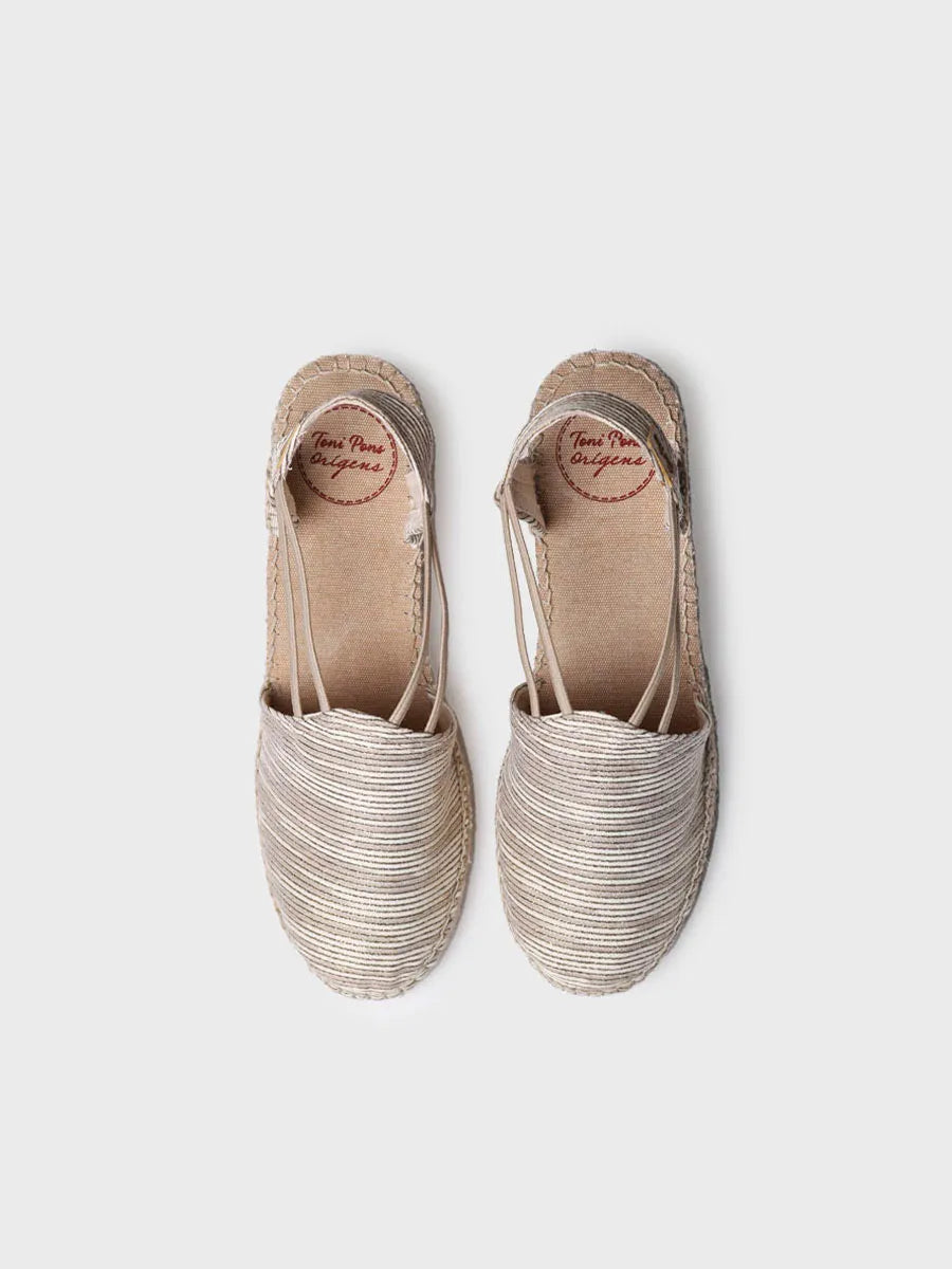 Toni Pons Tania-ZR espadrilles compensées toile beige