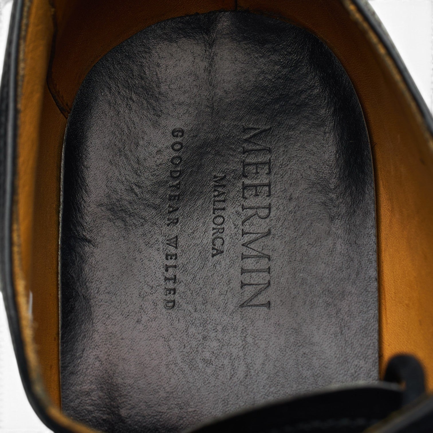 Meermin 101534 Oxford cuir noir 7 UK