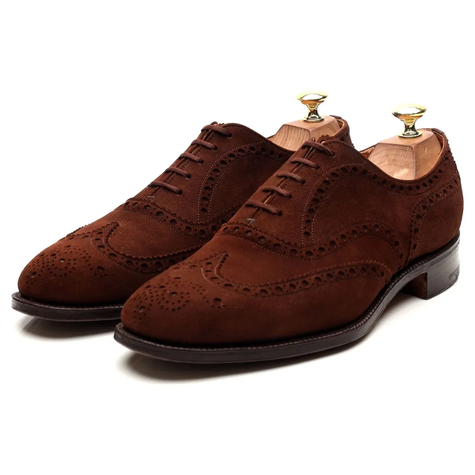 Church's Buck brogue suède marron UK 8
