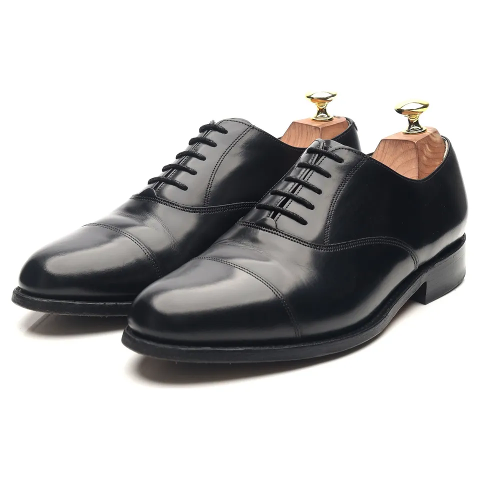 Barker Arnold Oxford Cuir Noir UK 7.5 G