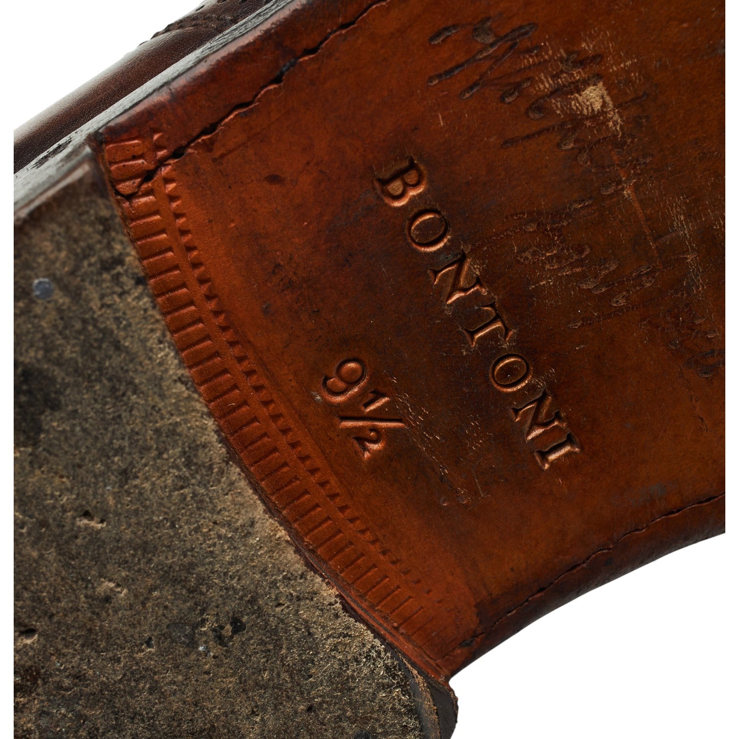Bontoni Del Corso oxford cuir marron foncé 9,5 UK