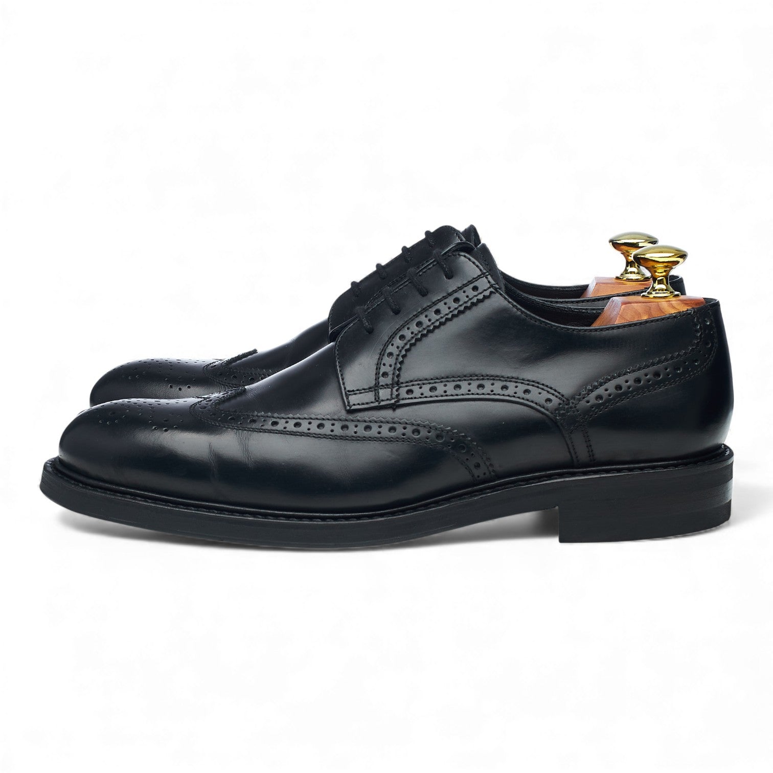 Herring derby cuir noir UK 7 brogue