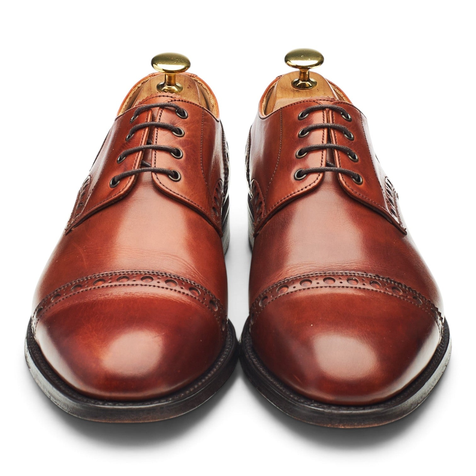 Cheaney Lastrade derby cuir marron bruni 8 UK