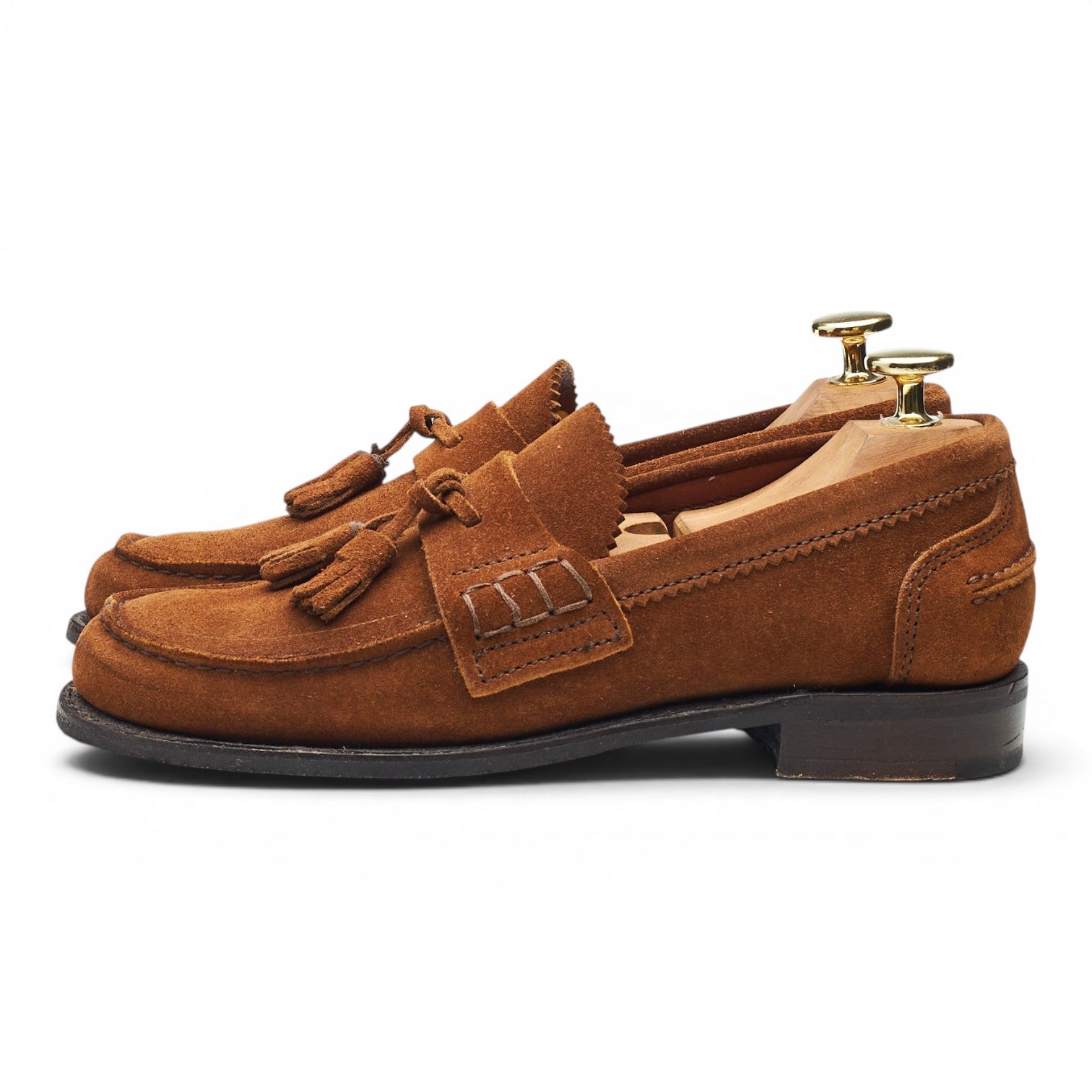 Cheaney Polly mocassins daim marron femme UK 3