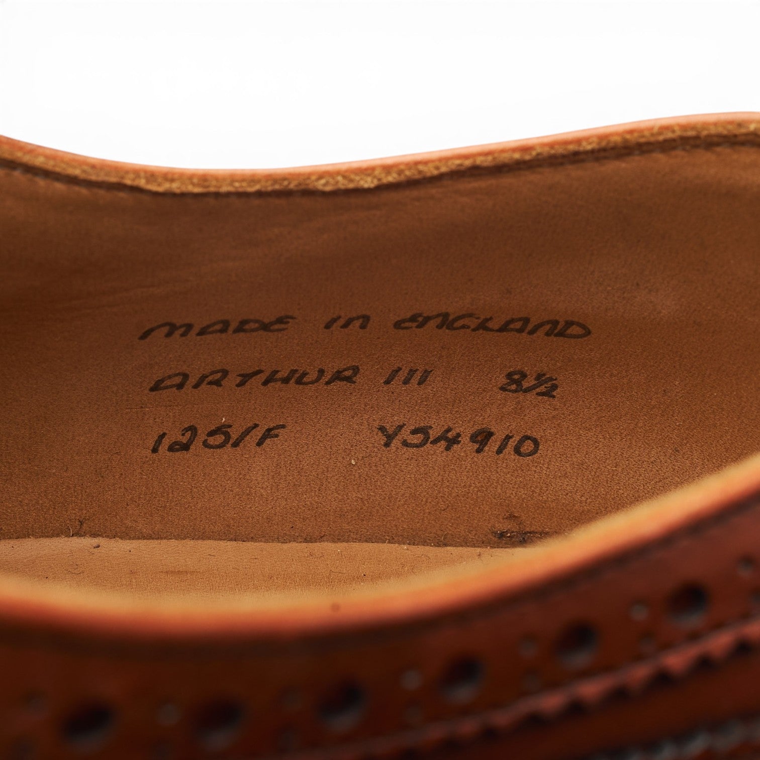 Cheaney Arthur III oxford cuir marron 8,5 UK brogue