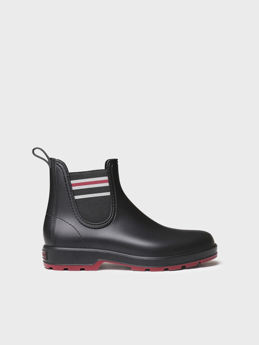 Toni Pons Barrie bottine de pluie homme caoutchouc noir
