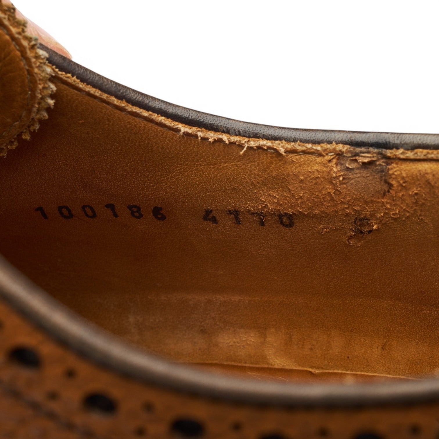 Berwick 4170 derby brogues cuir grainé marron UK 8