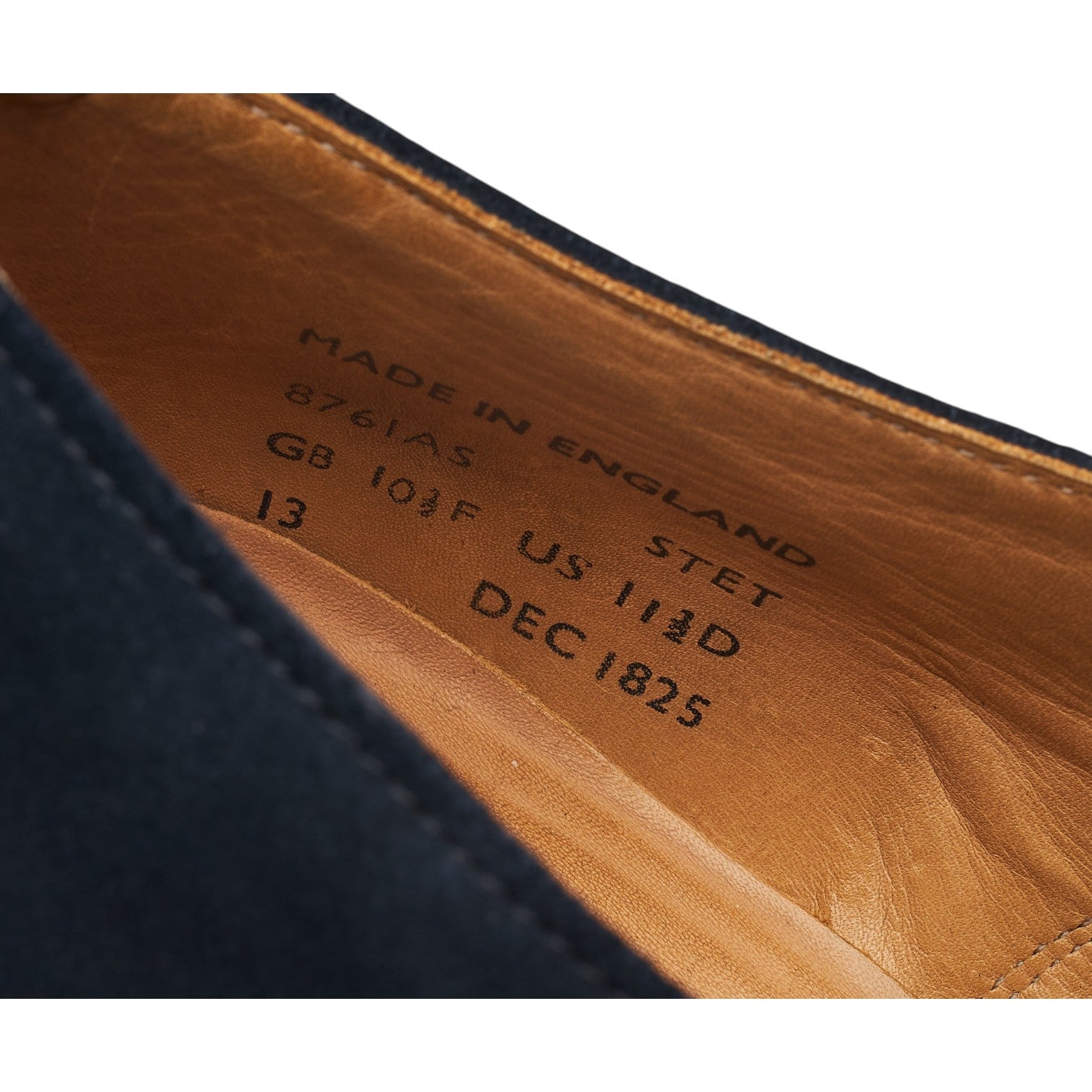 Shipton Heneage derbies suède bleu marine UK 10,5