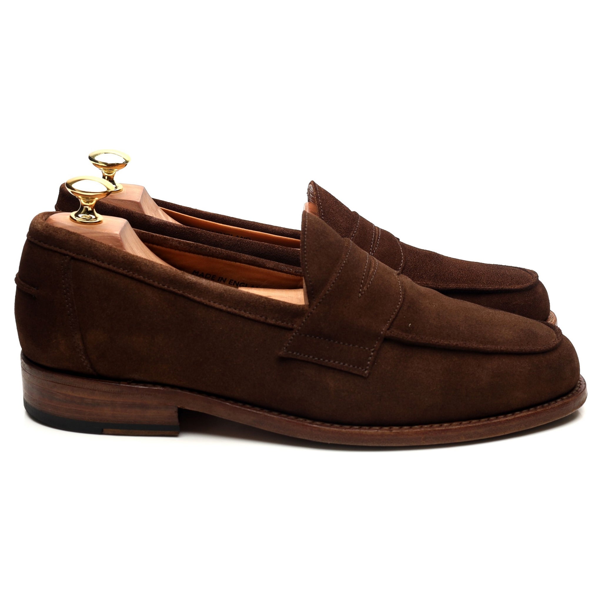 Sanders Madrid mocassins daim marron UK 8