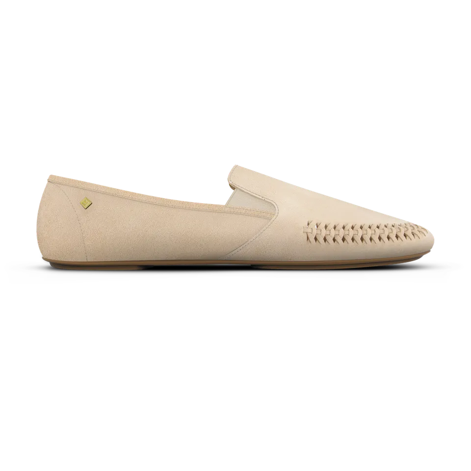 Rivieras Jazz espadrilles suède tressé écru