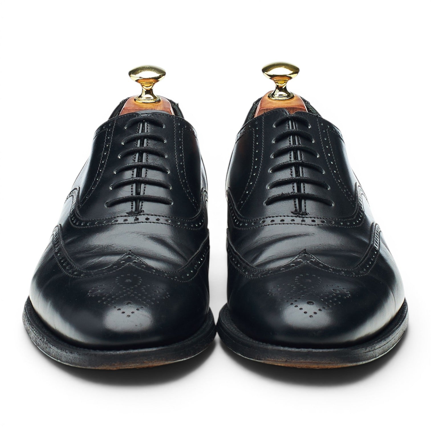 Loake 1880 Savoy derbies brogues cuir noir UK 7