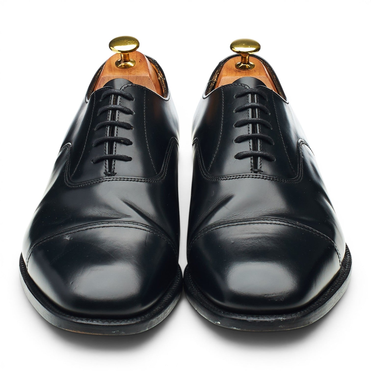 Sanders Oxford Richelieu cuir noir pointure 8.5 UK