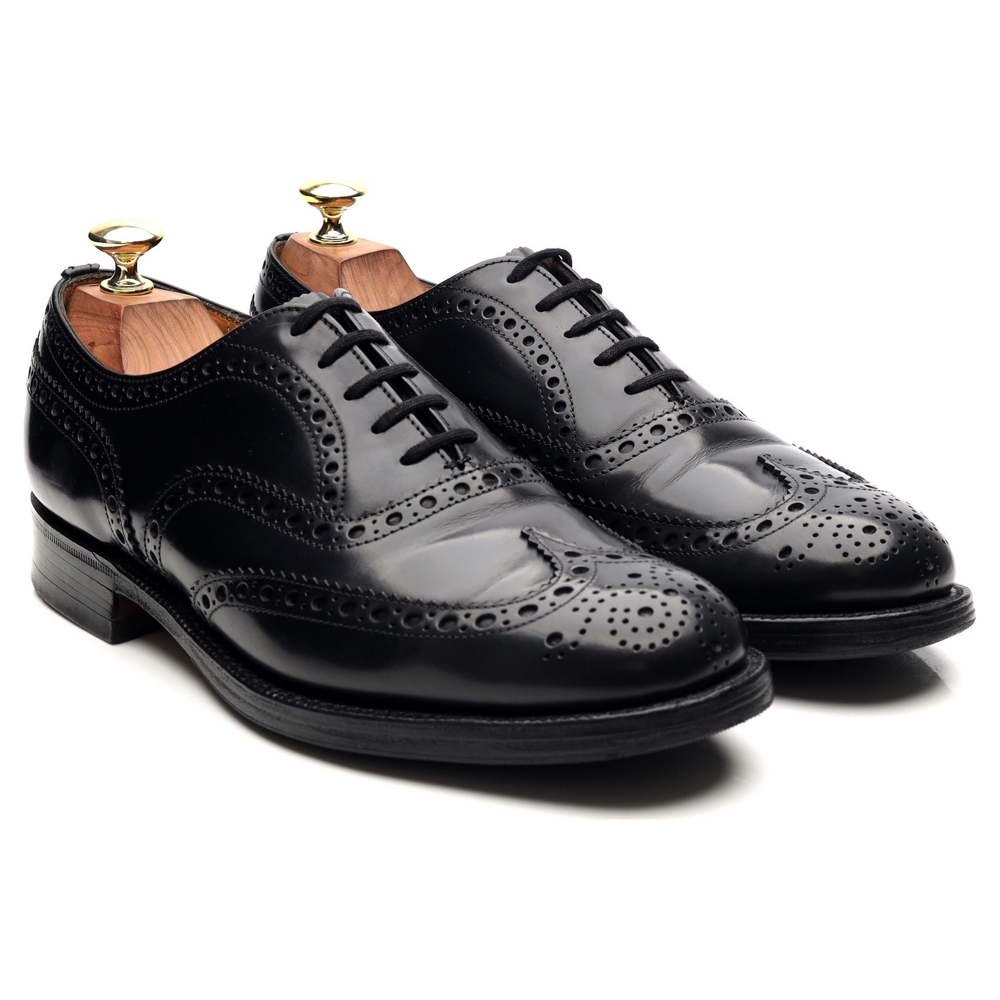 Church's Burwood brogues cuir noir poli UK 7