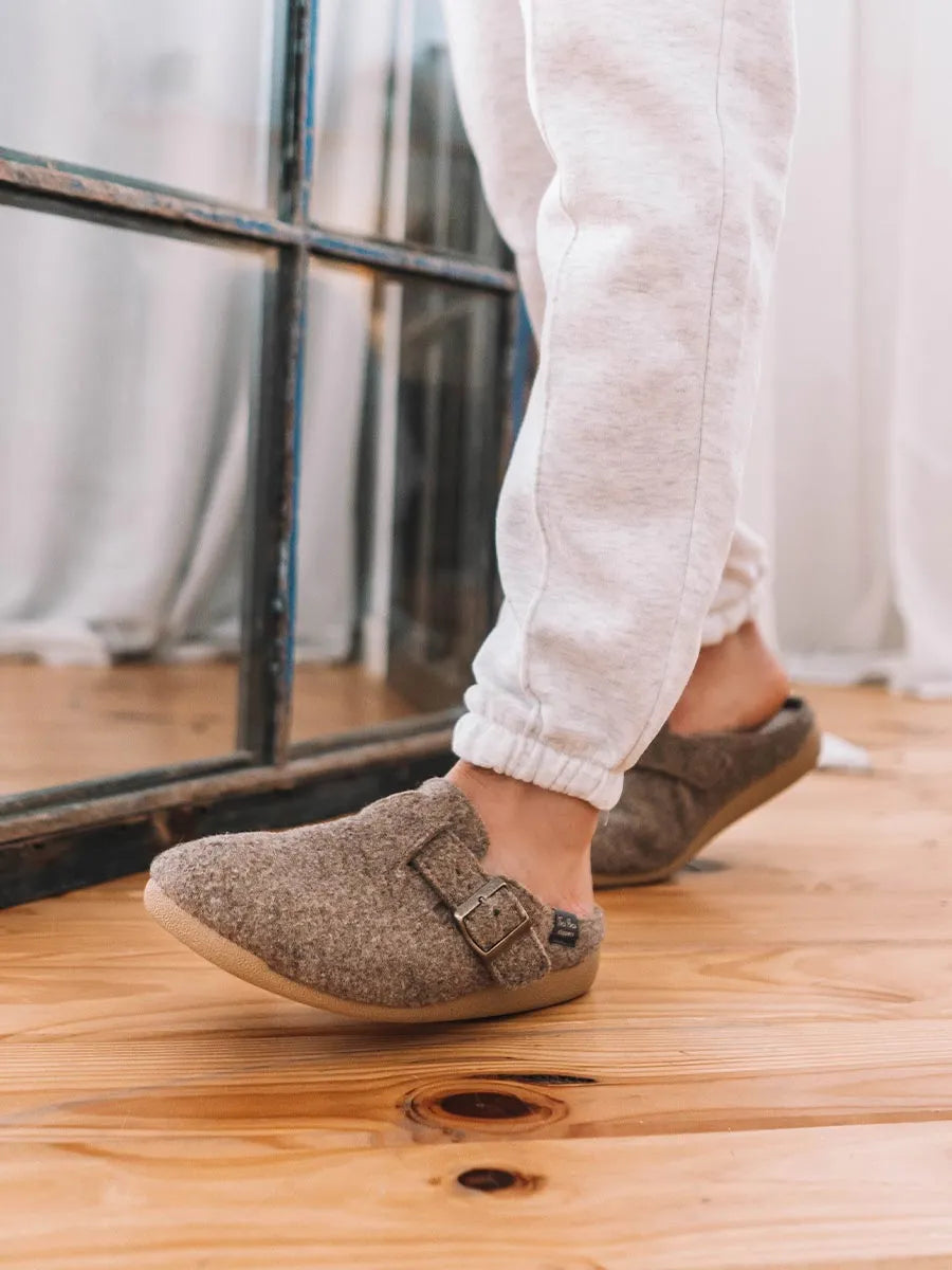 Toni Pons Norton-FP sabot homme feutre taupe