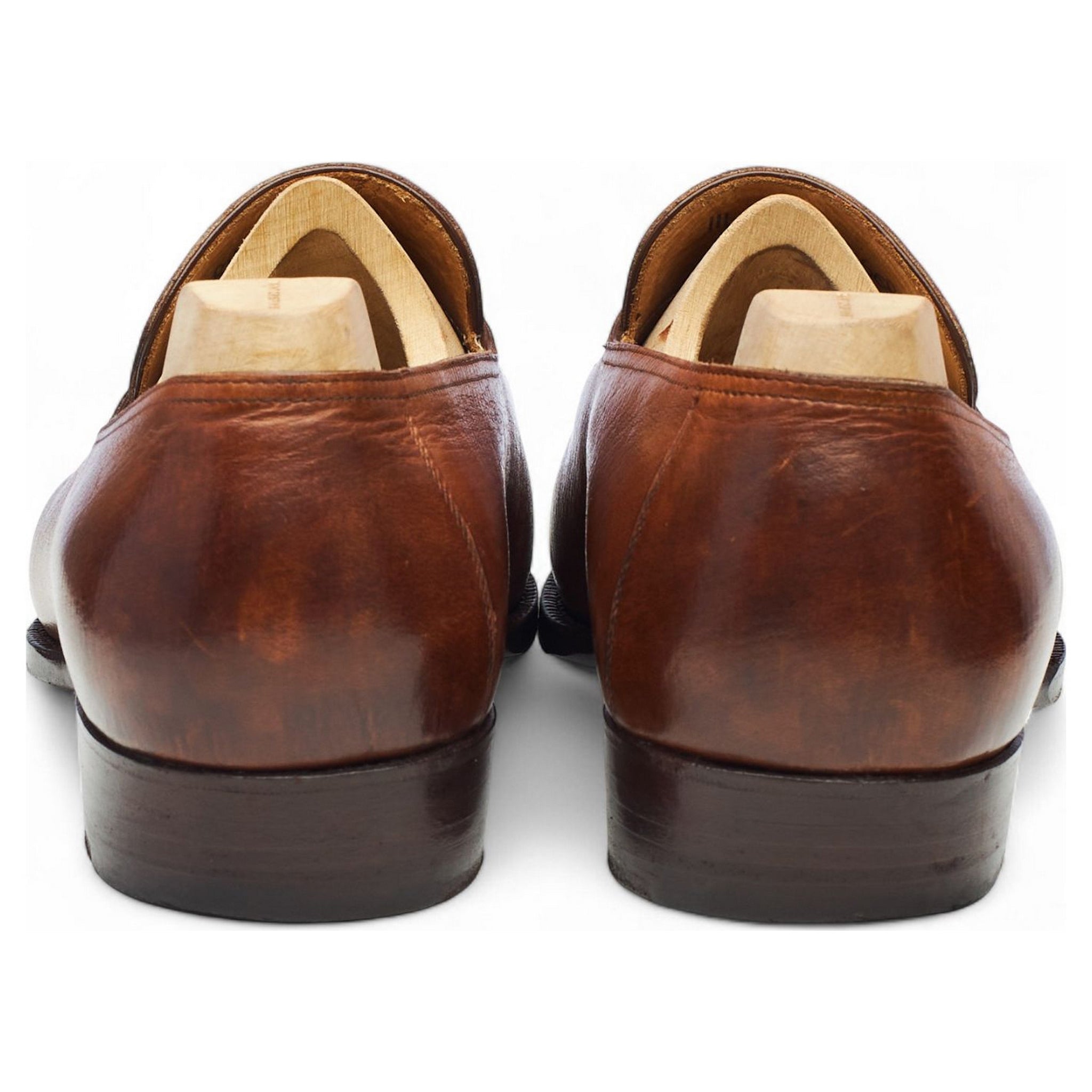 Saint Crispin's 111 mocassin cuir grain russe UK 9.5