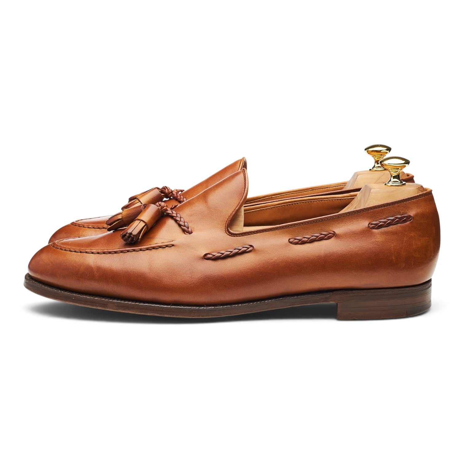 Gordon Scott Millfield mocassins cuir à glands marron UK 11