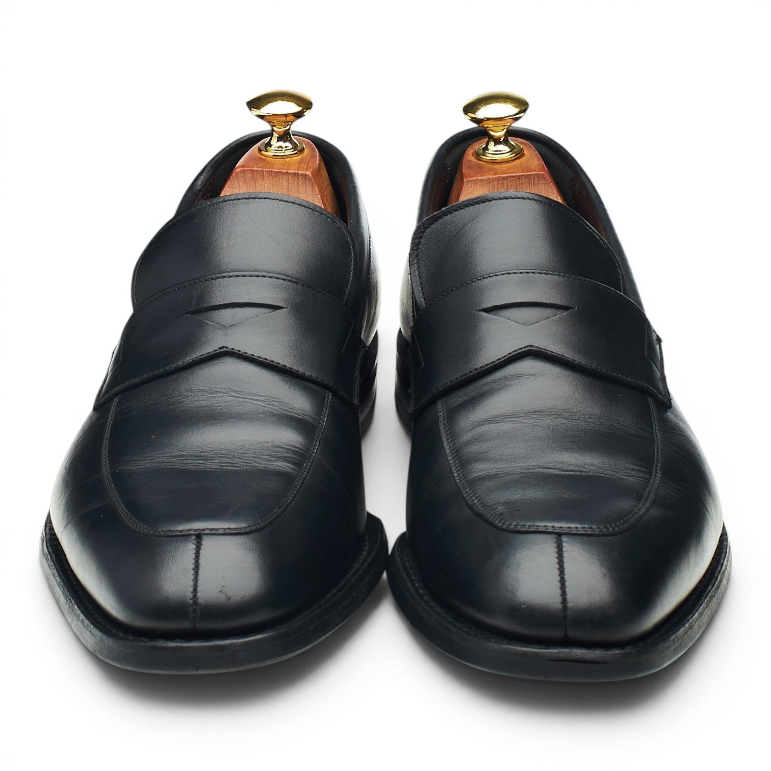 Church's Clay mocassin cuir noir 8 bout fendu