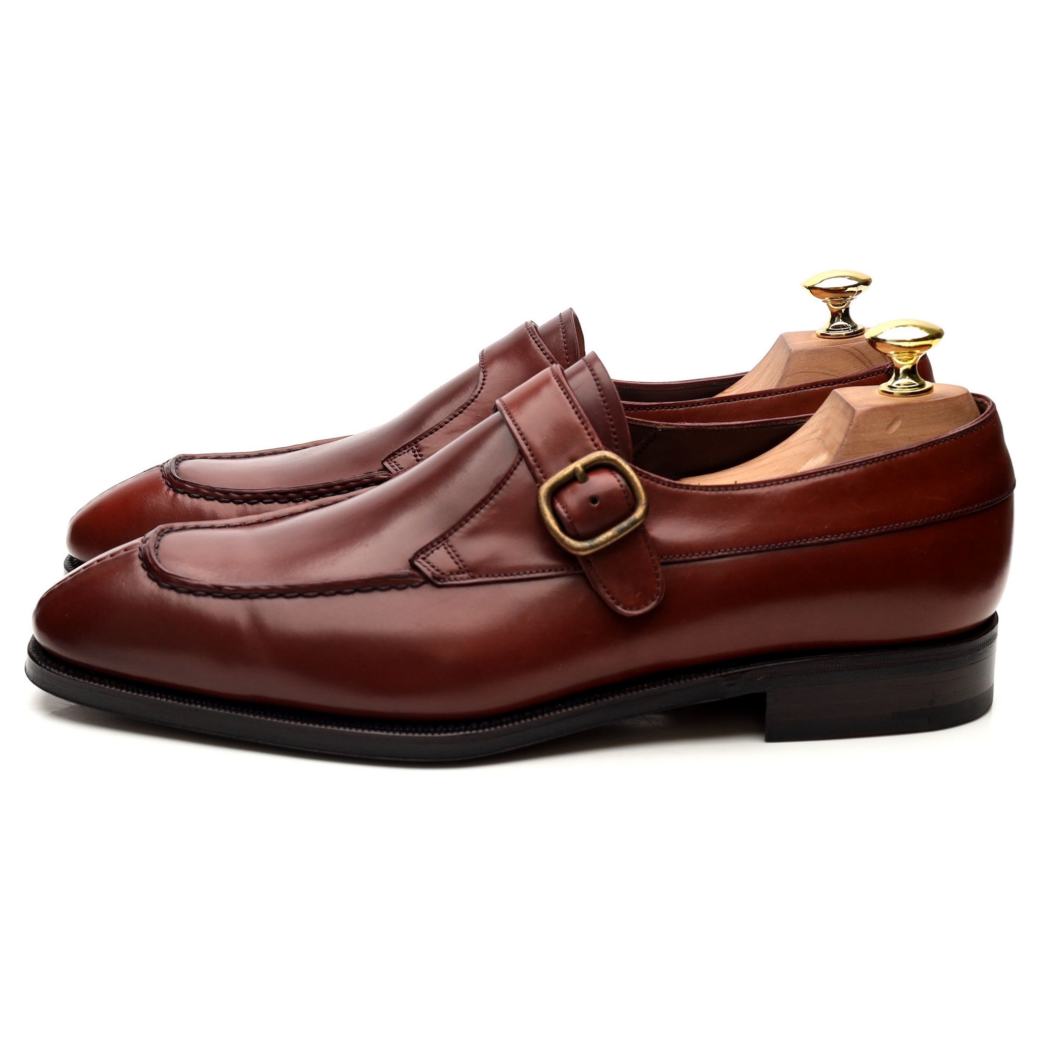 Carmina 80180 Monk Cuir Cordovan Rouge UK 8.5