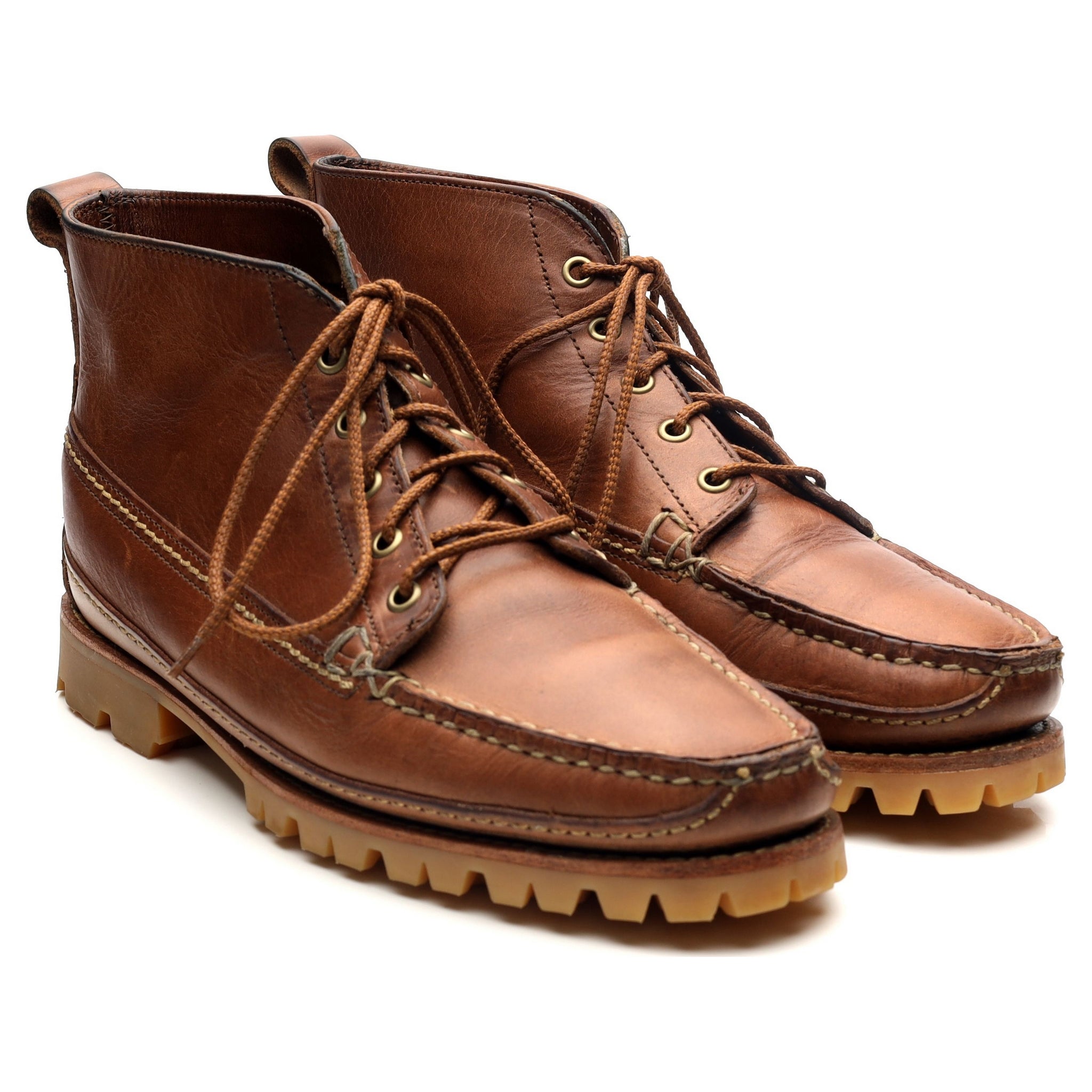 Oak Street Bootmakers Camp boots cuir marron UK 9