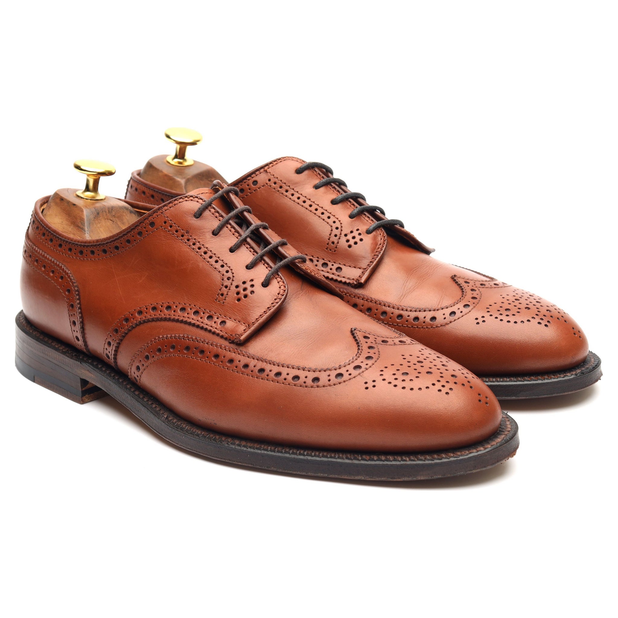 Alden 966 derby brogue cuir marron pointure UK 7.5