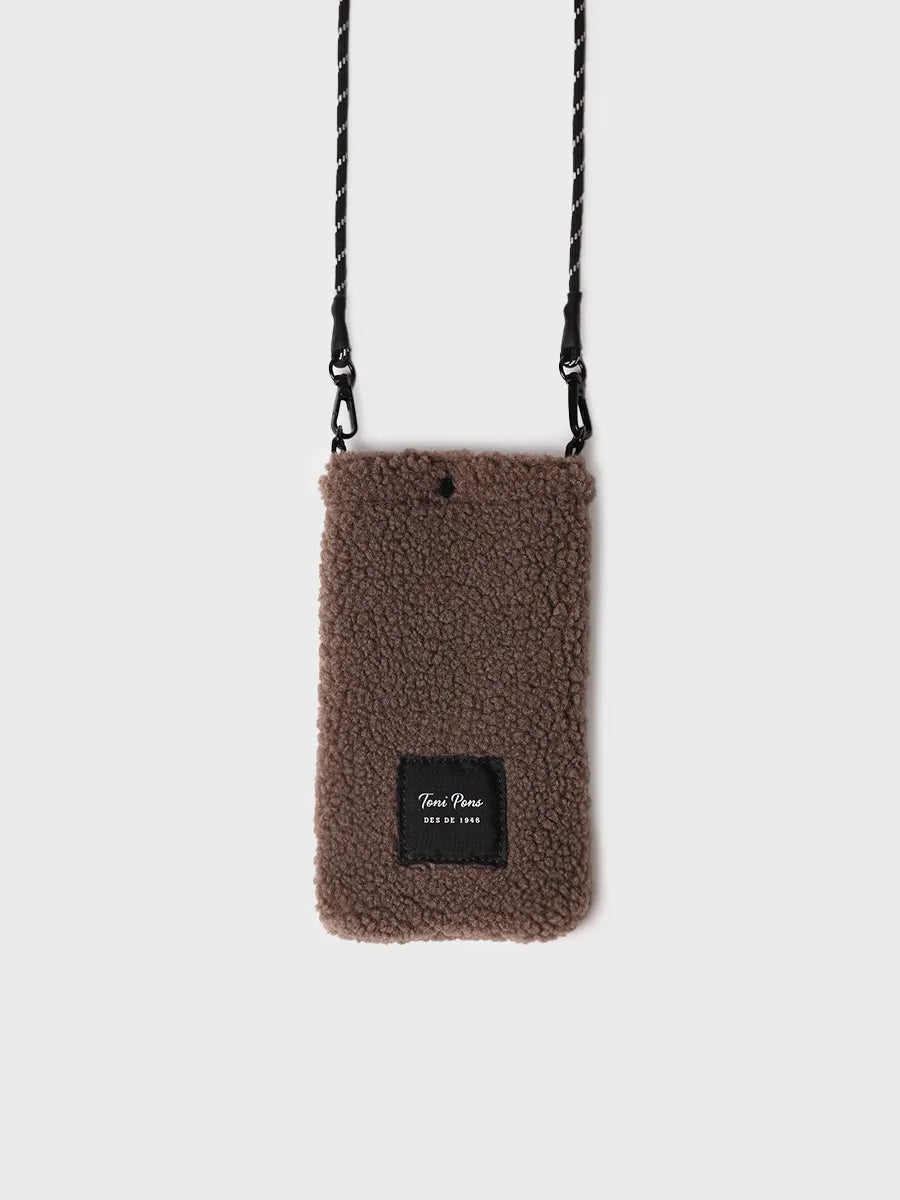 Toni Pons GABIN sac téléphone sherpa taupe
