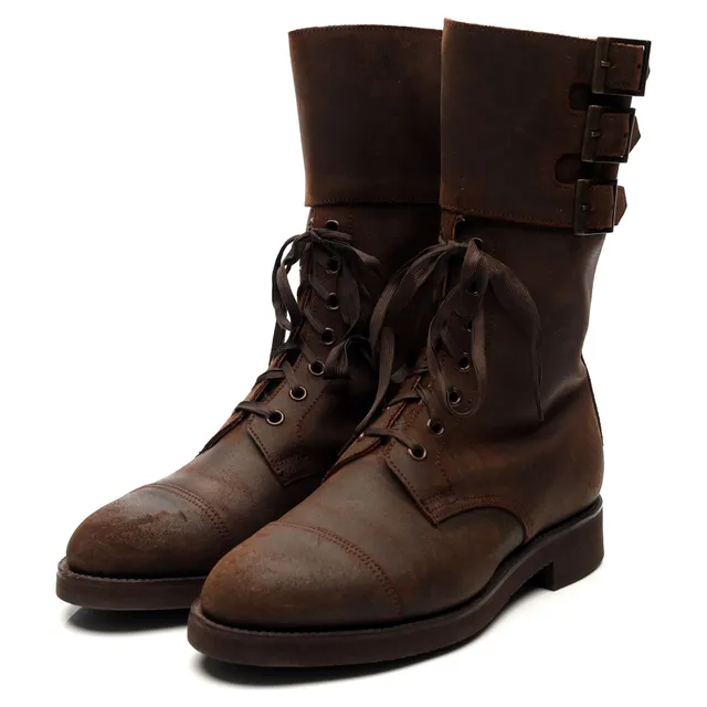 Crockett & Jones Ella bottines cuir marron 6 triple boucle