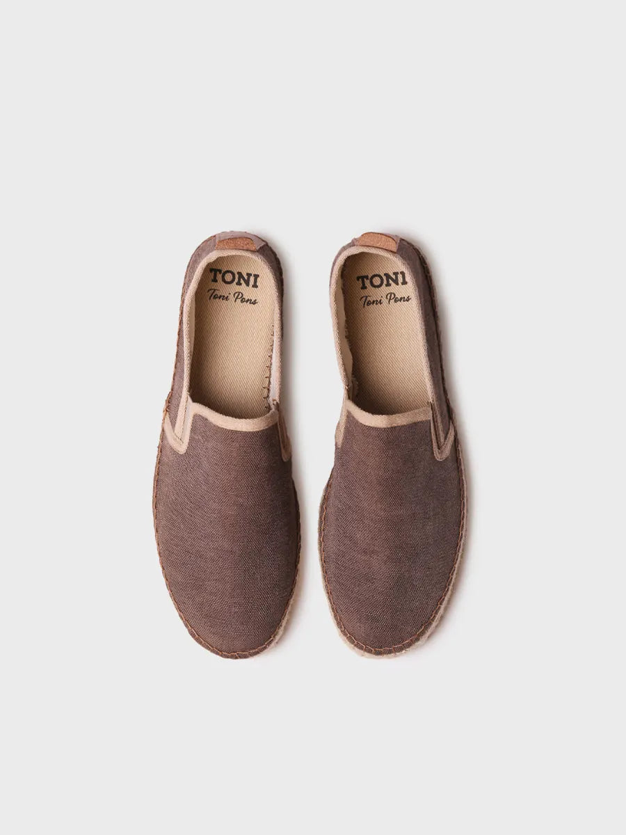 Toni Pons Dallas espadrille homme toile marron