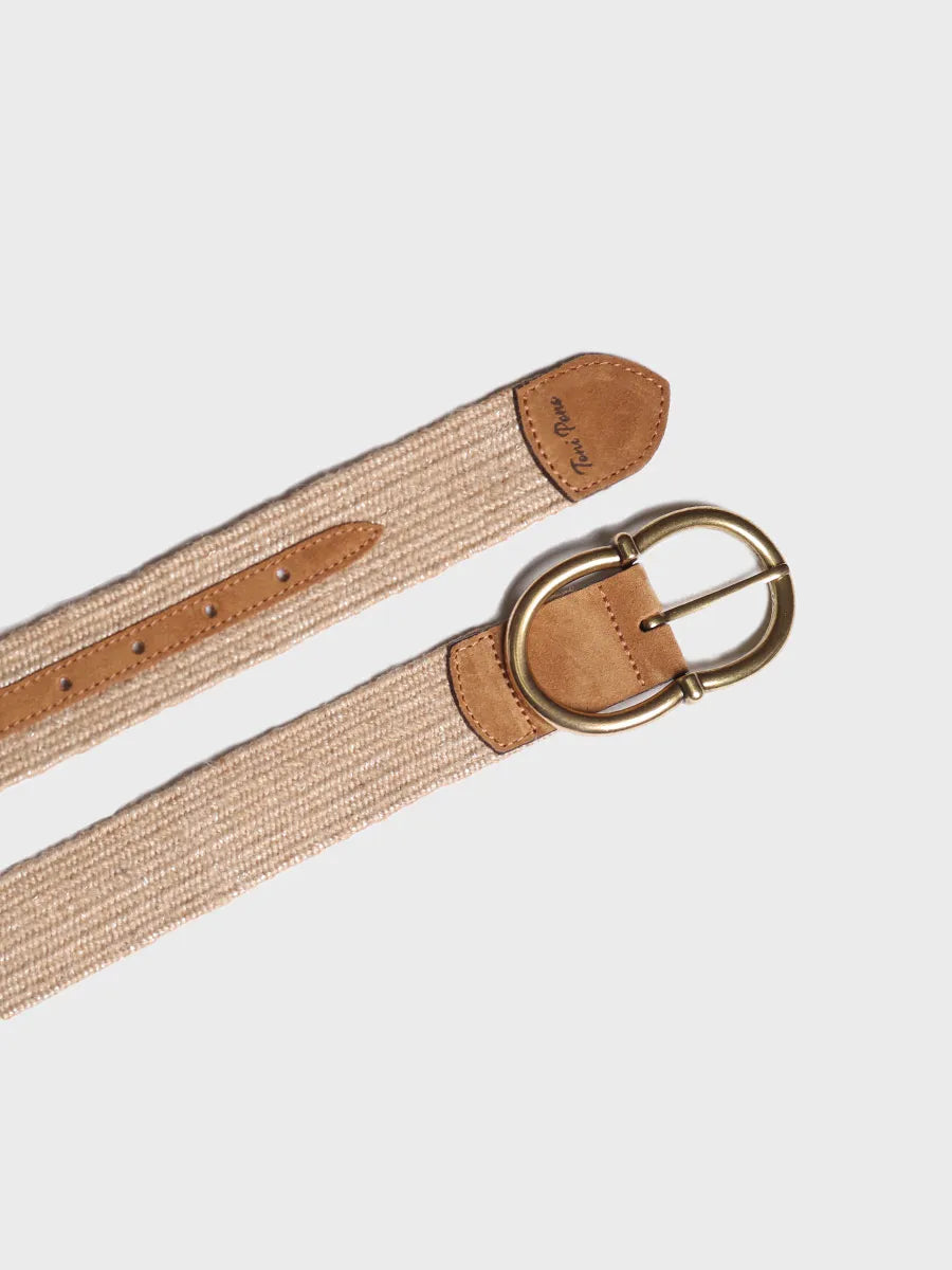 Toni Pons Nela ceinture femme jute naturel élastique