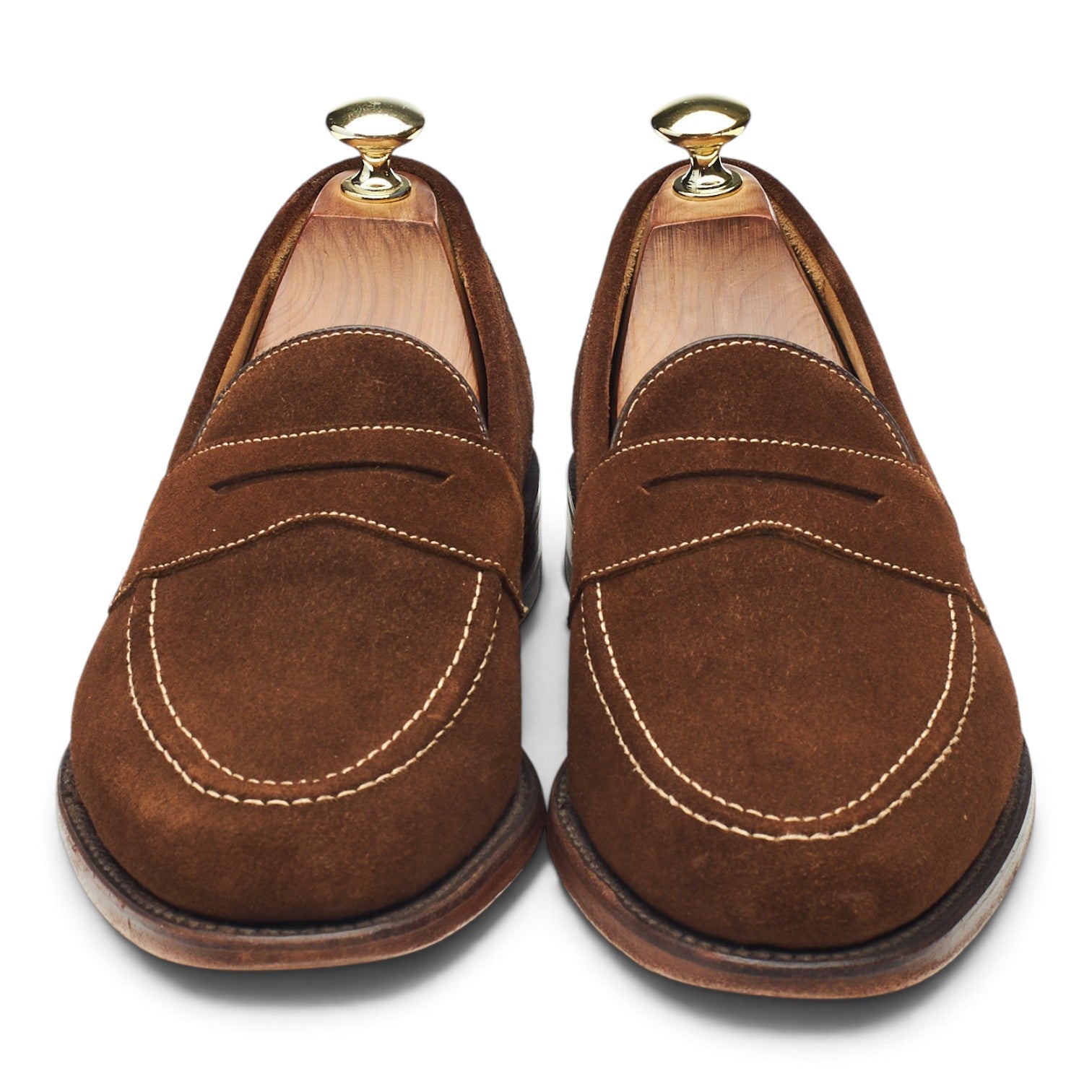 Loake Imperial mocassin daim marron tabac 7 UK