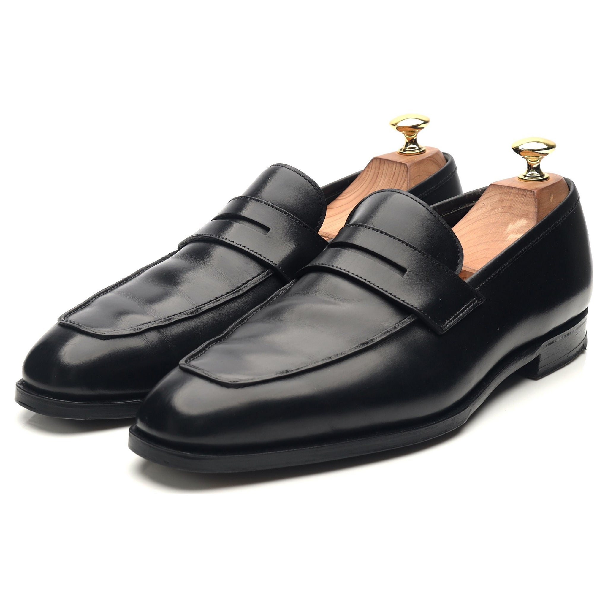 Crockett & Jones Marston mocassins cuir noir UK 8