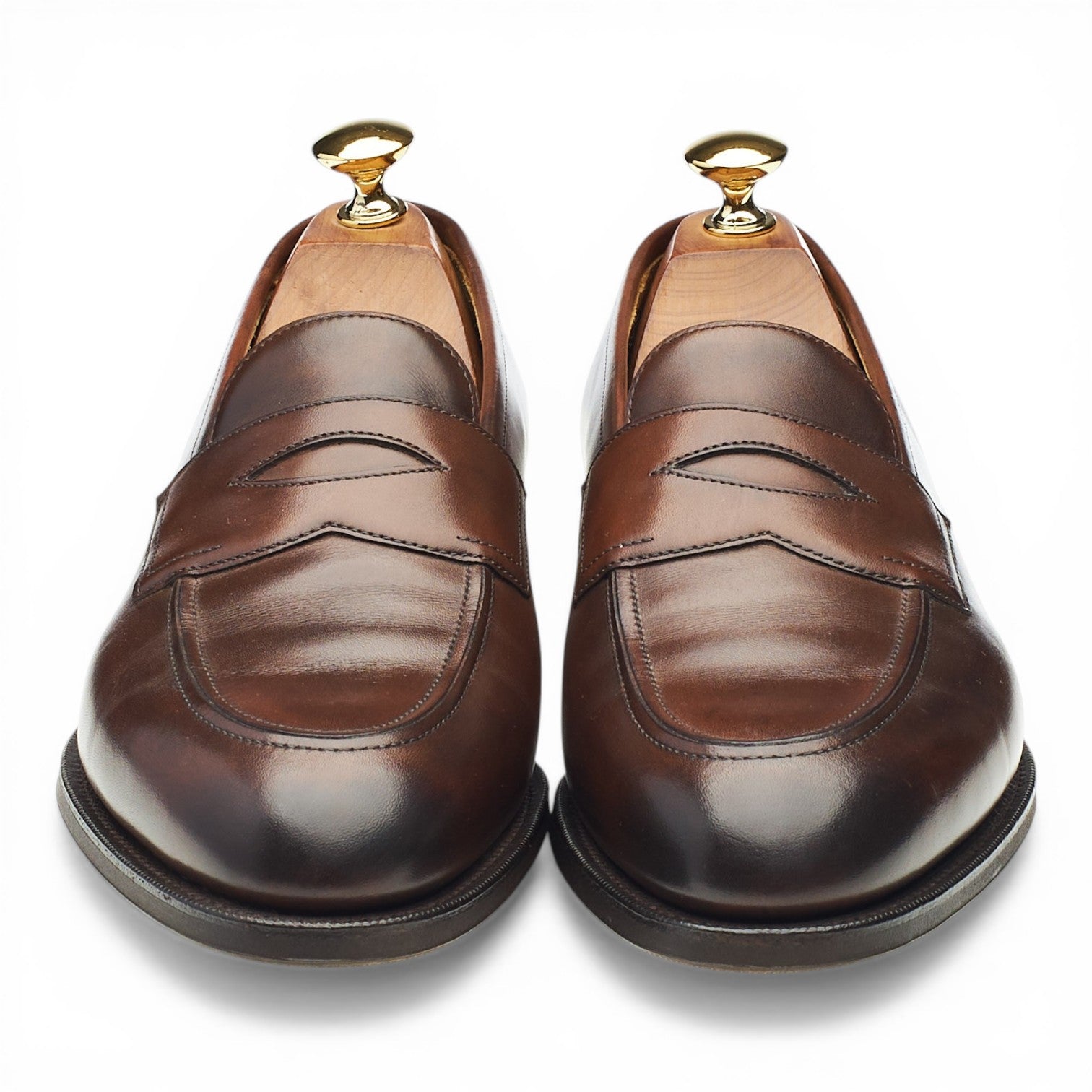 Edward Green Piccadilly mocassins cuir marron 6.5 UK