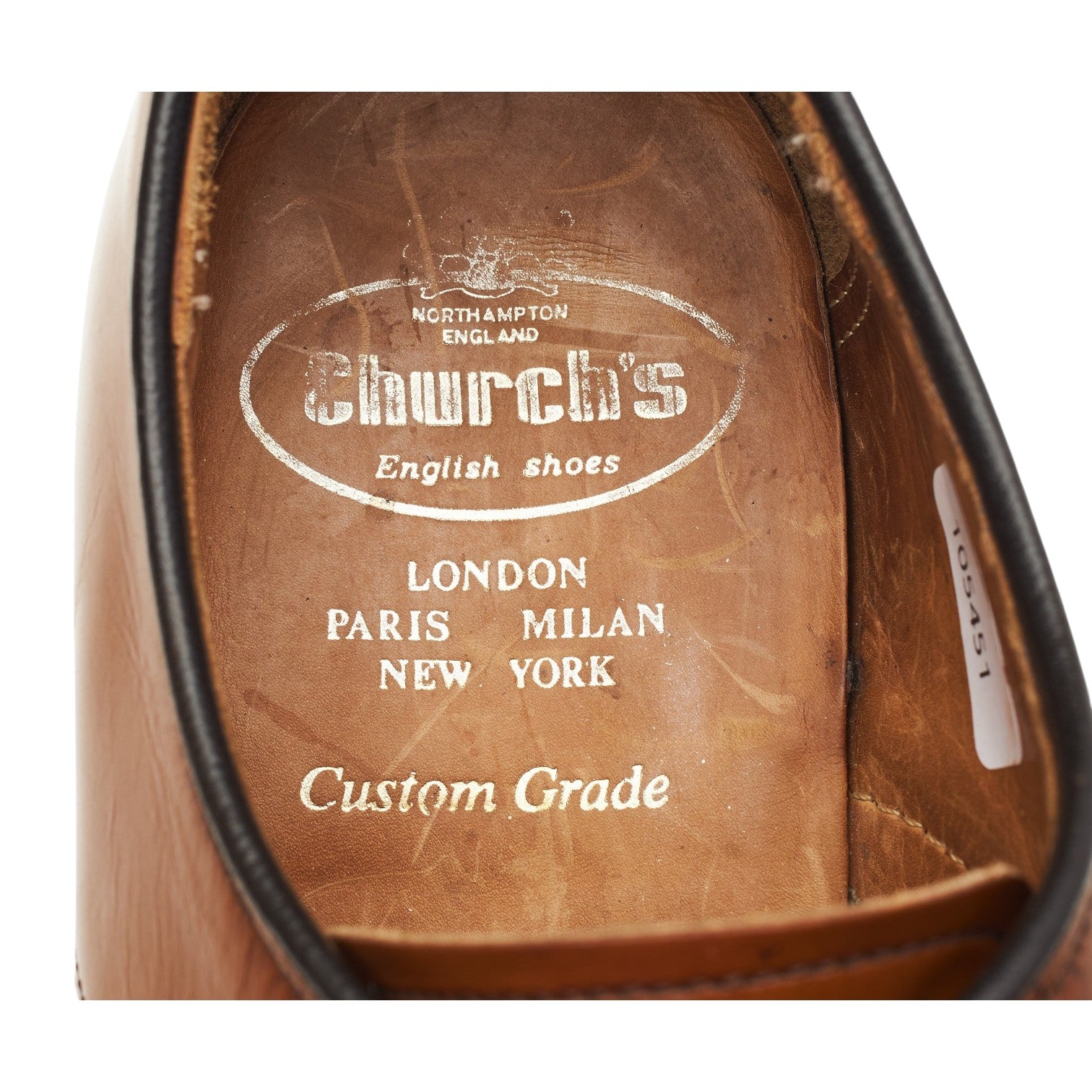 Church's Anglesey derby cuir marron clair 7,5 UK