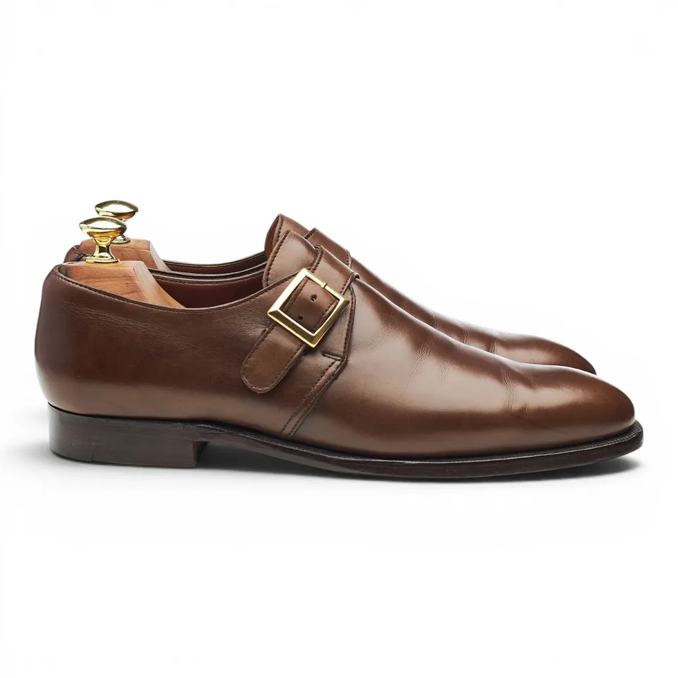 Crockett & Jones Savile monk strap cuir marron pointure UK 7