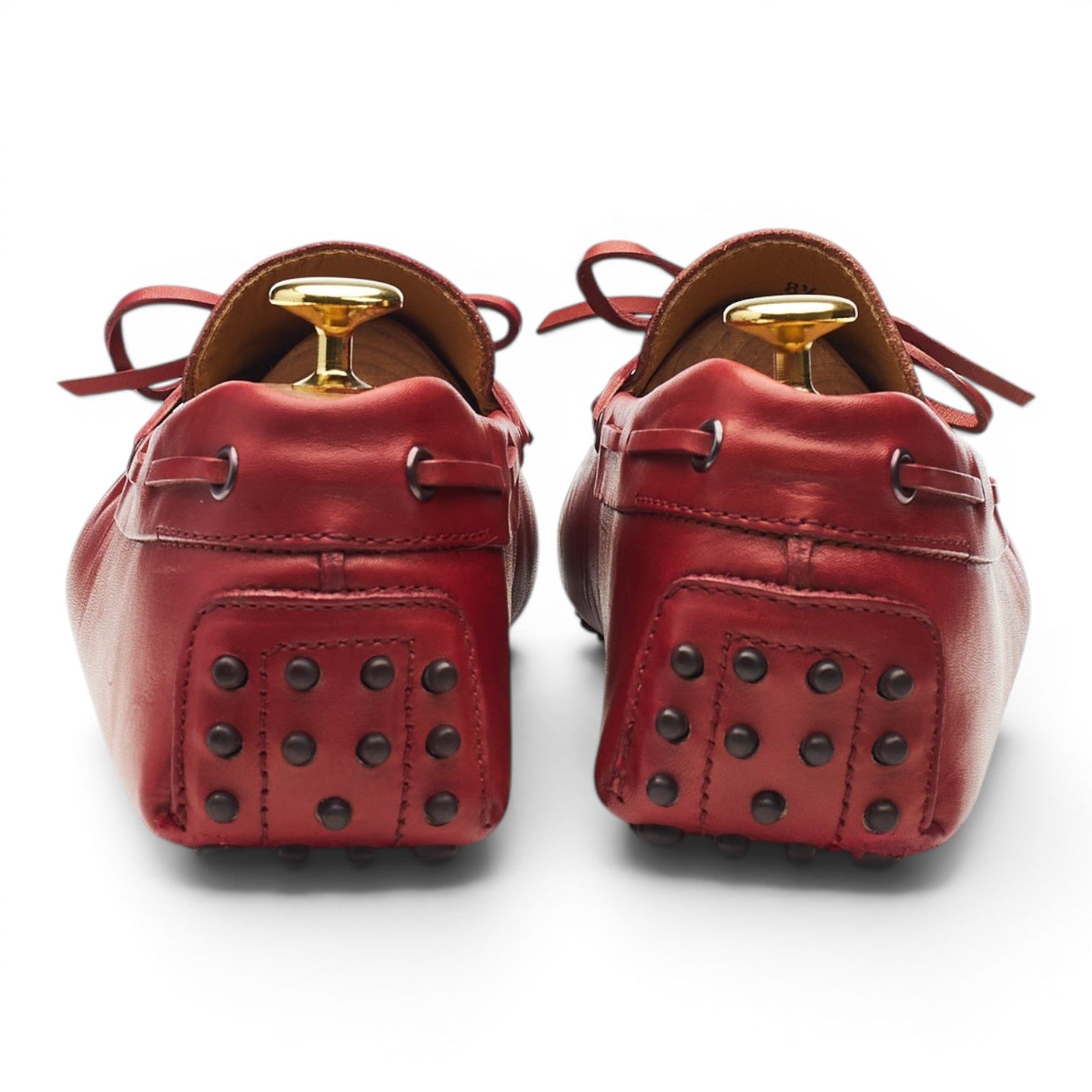 Tod's Gommino mocassins cuir rouge UK 8,5