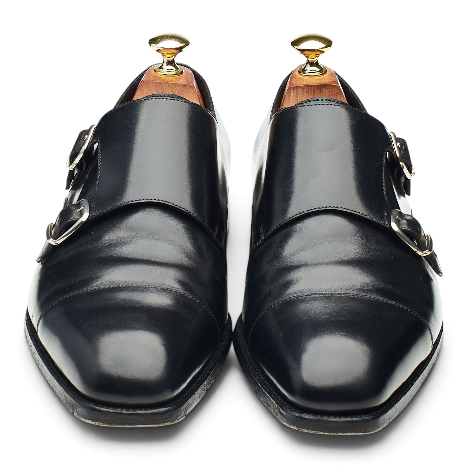 Edward Green Westminster double boucle cuir noir UK 7,5