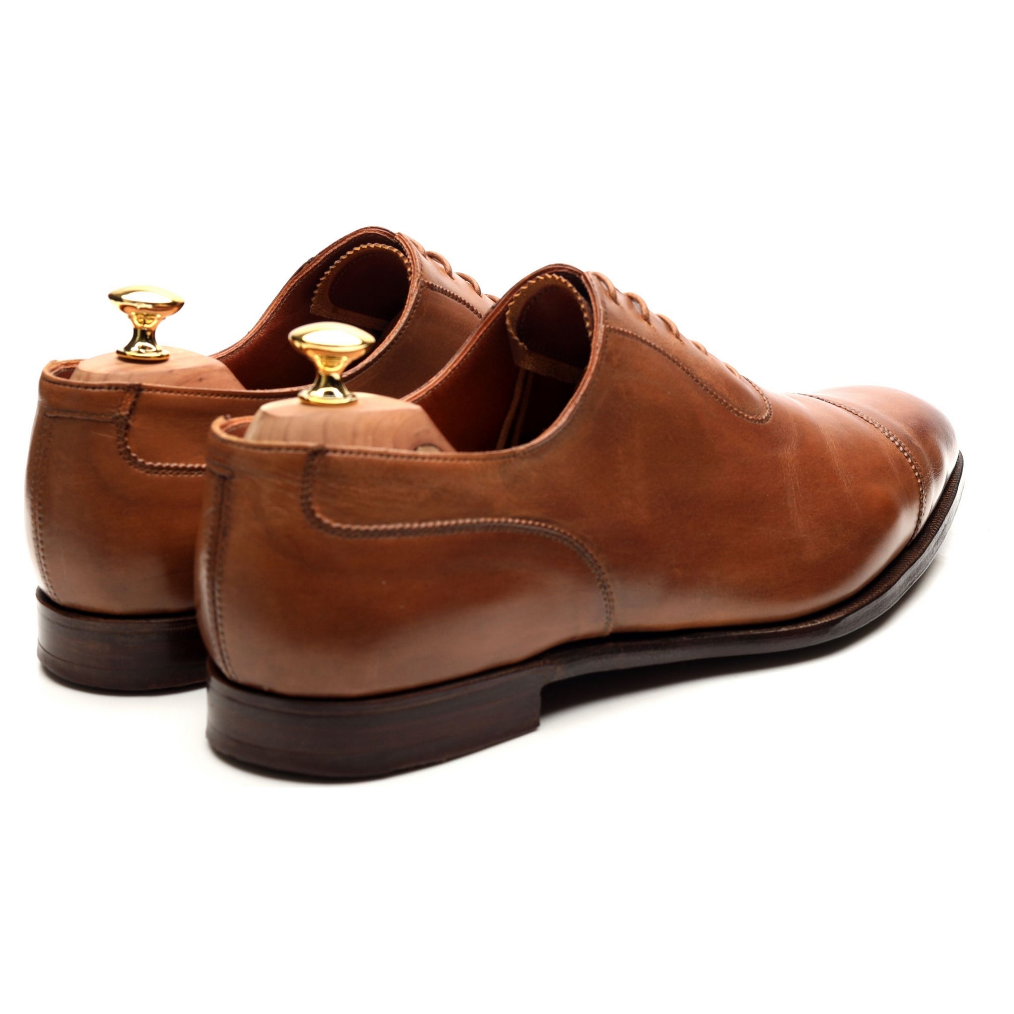 Crockett & Jones Egerton oxford cuir marron UK 11 patiné