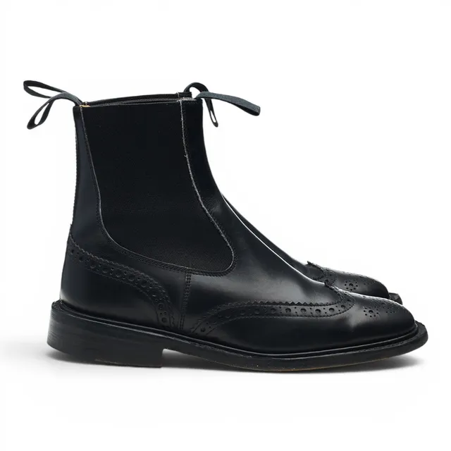 Tricker’s Silvia bottines chelsea cuir noir UK 5