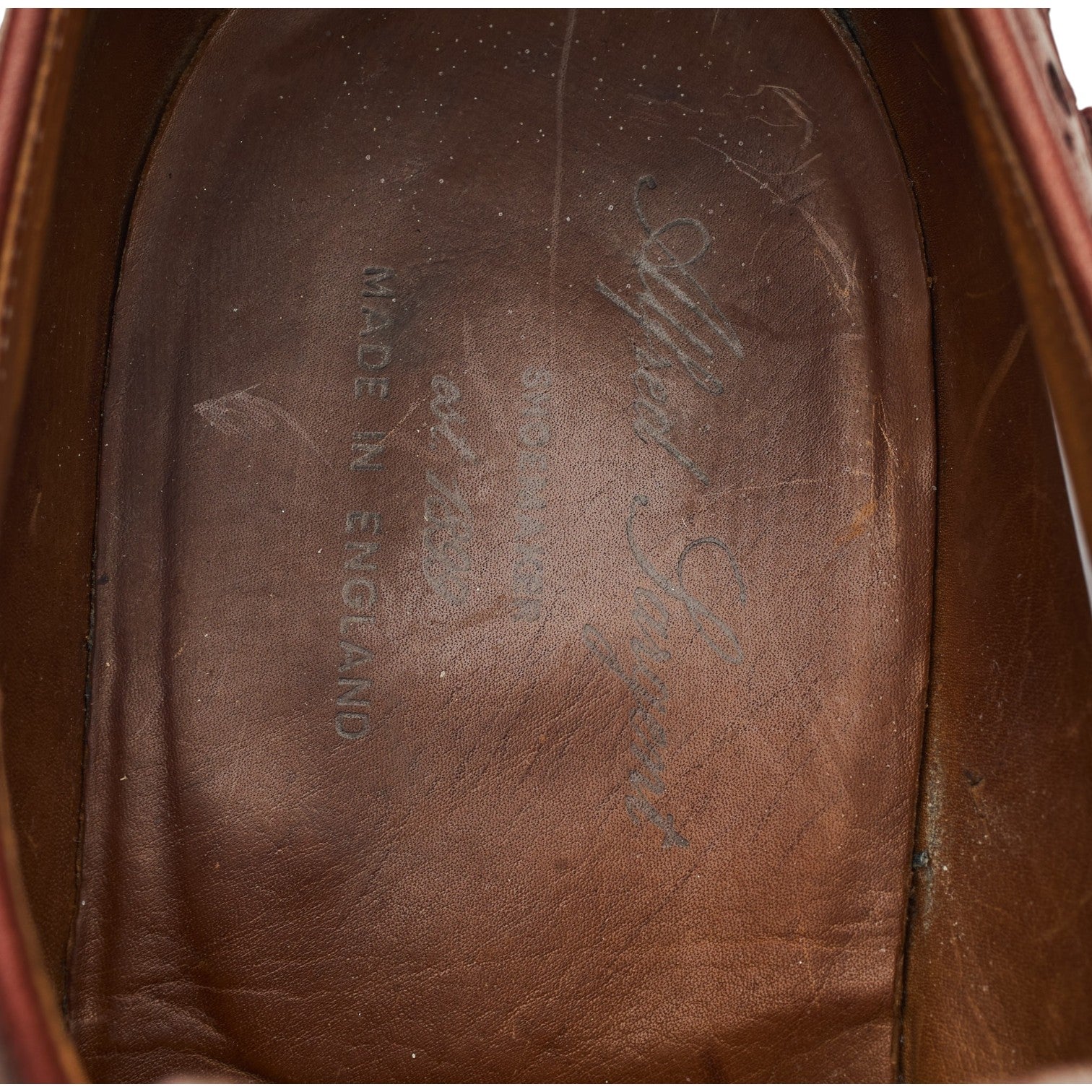 Alfred Sargent Berwick derby cuir tabac UK 9,5 large