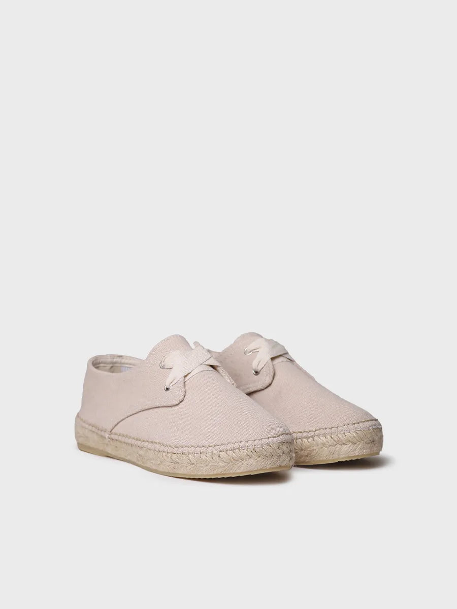 Toni Pons Abril espadrilles lacets toile écrue vegan