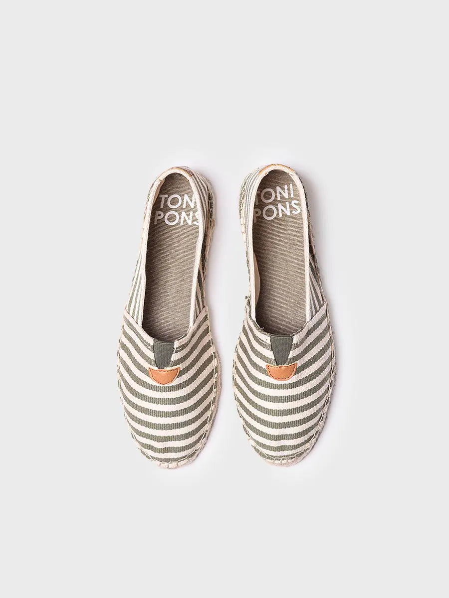 Toni Pons Blanes-DD espadrilles toile kaki vegan