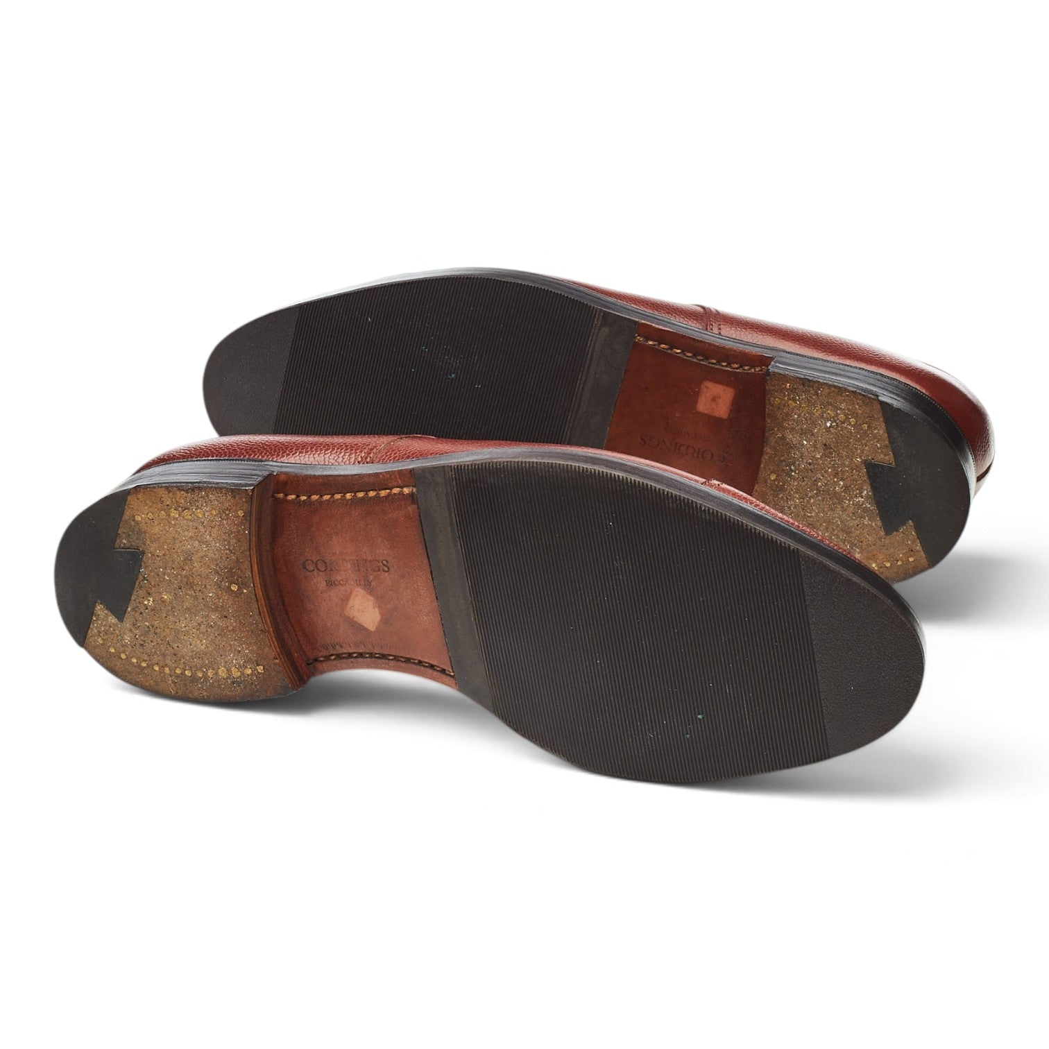 Cordings Lingfield derby cuir grainé marron UK 8 gomme