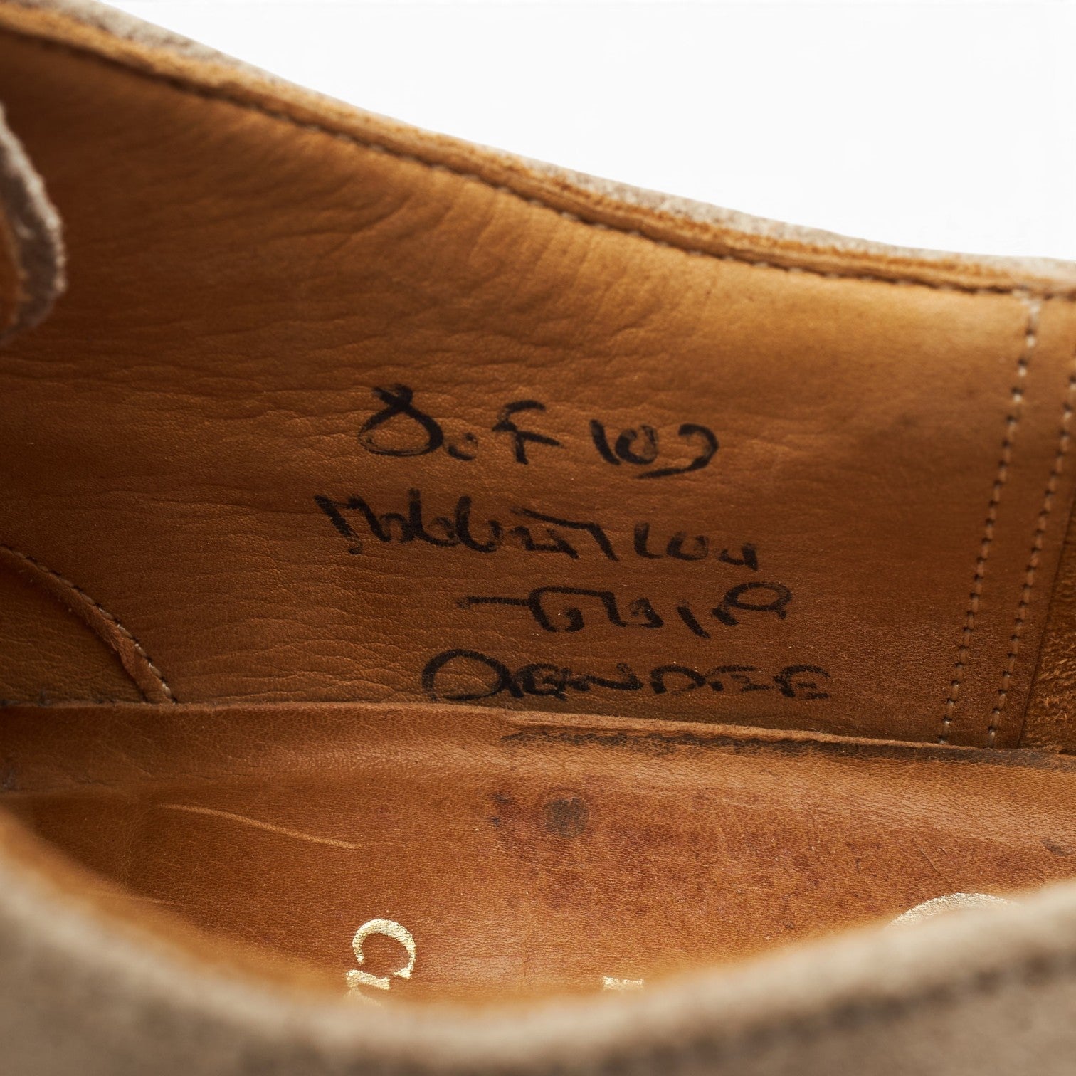 Church's Dundee derby daim beige pointure UK 8