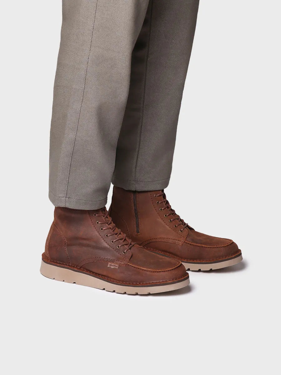 Toni Pons Oriol-SW bottines cuir homme marron à lacets